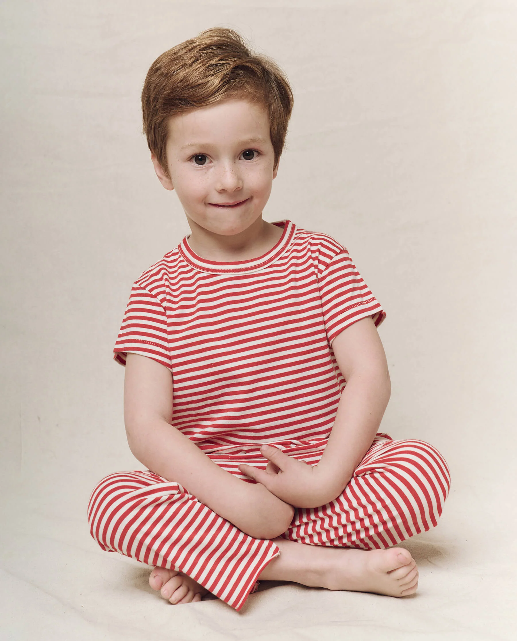 The Little Boxy Crew. Novelty -- Sun Cherry Stripe - Image 4
