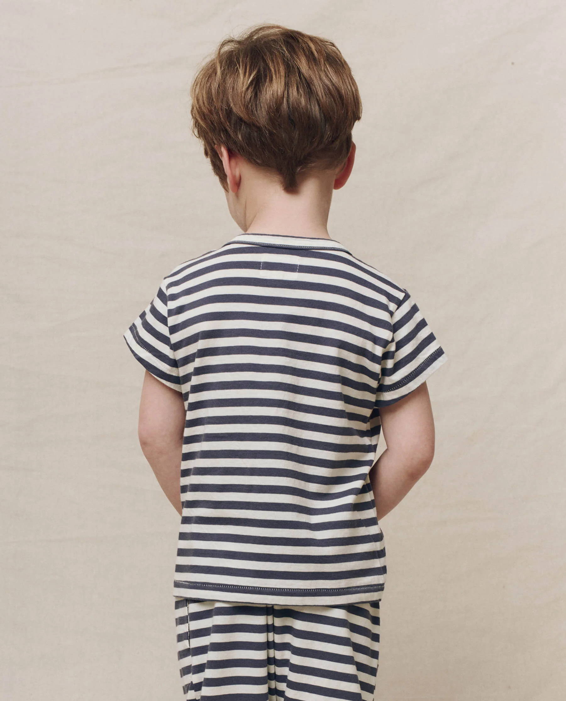 The Little Boxy Crew. Novelty -- Vintage Blue Stripe - Image 2