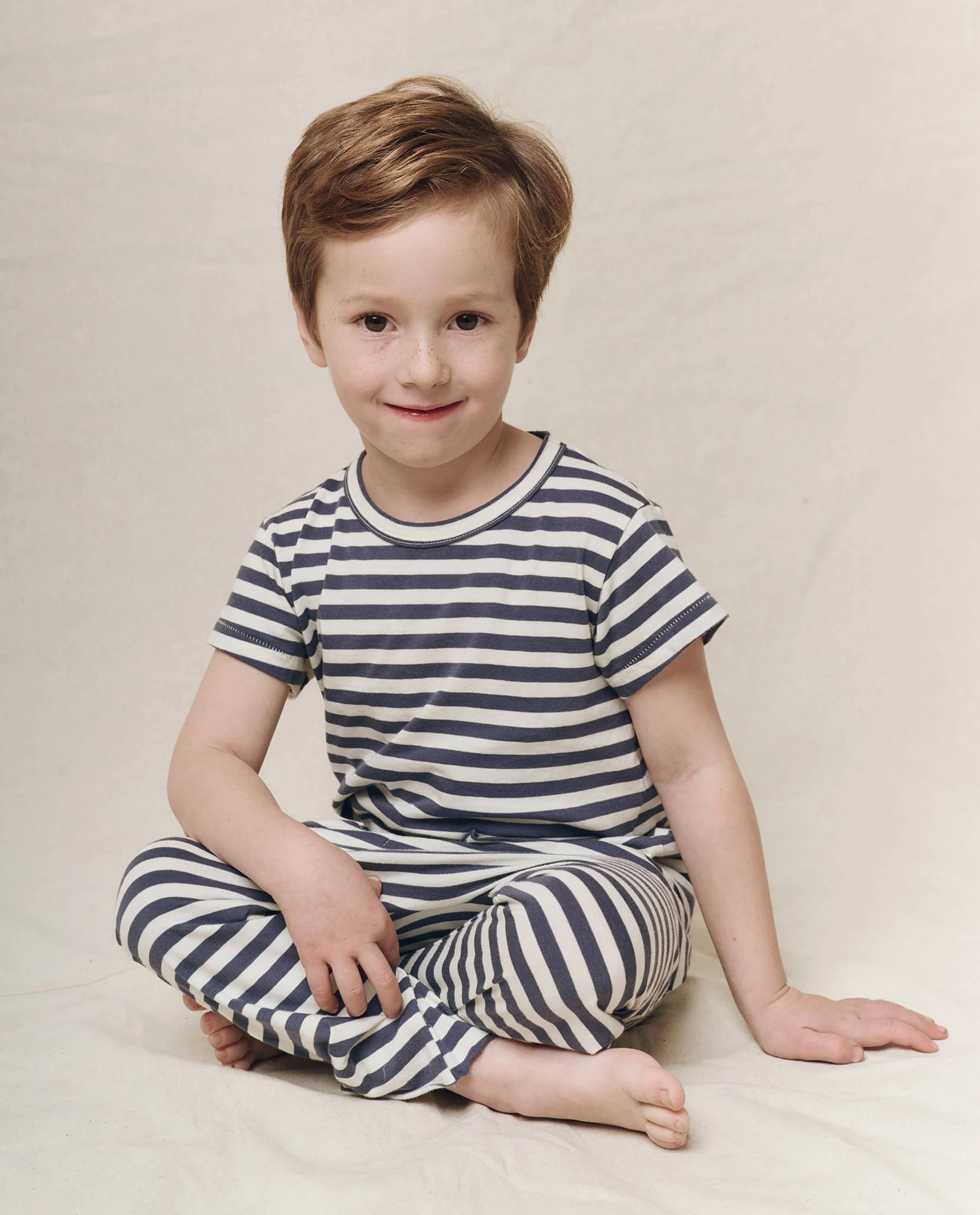 The Little Boxy Crew. Novelty -- Vintage Blue Stripe - Image 3
