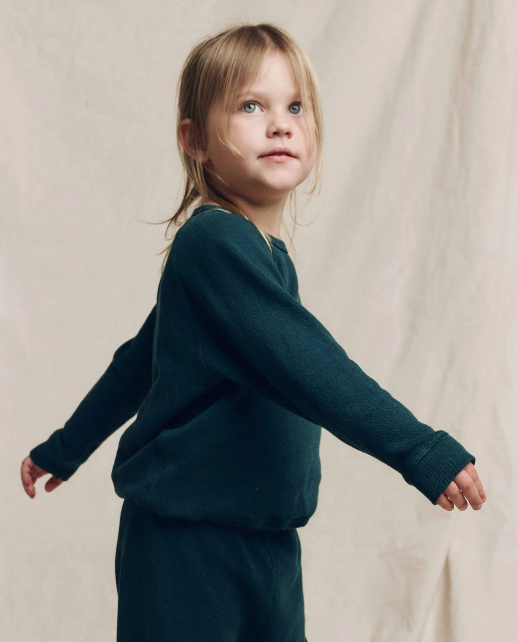 The Little College Sweatshirt. Solid -- Dark Slate - Image 2