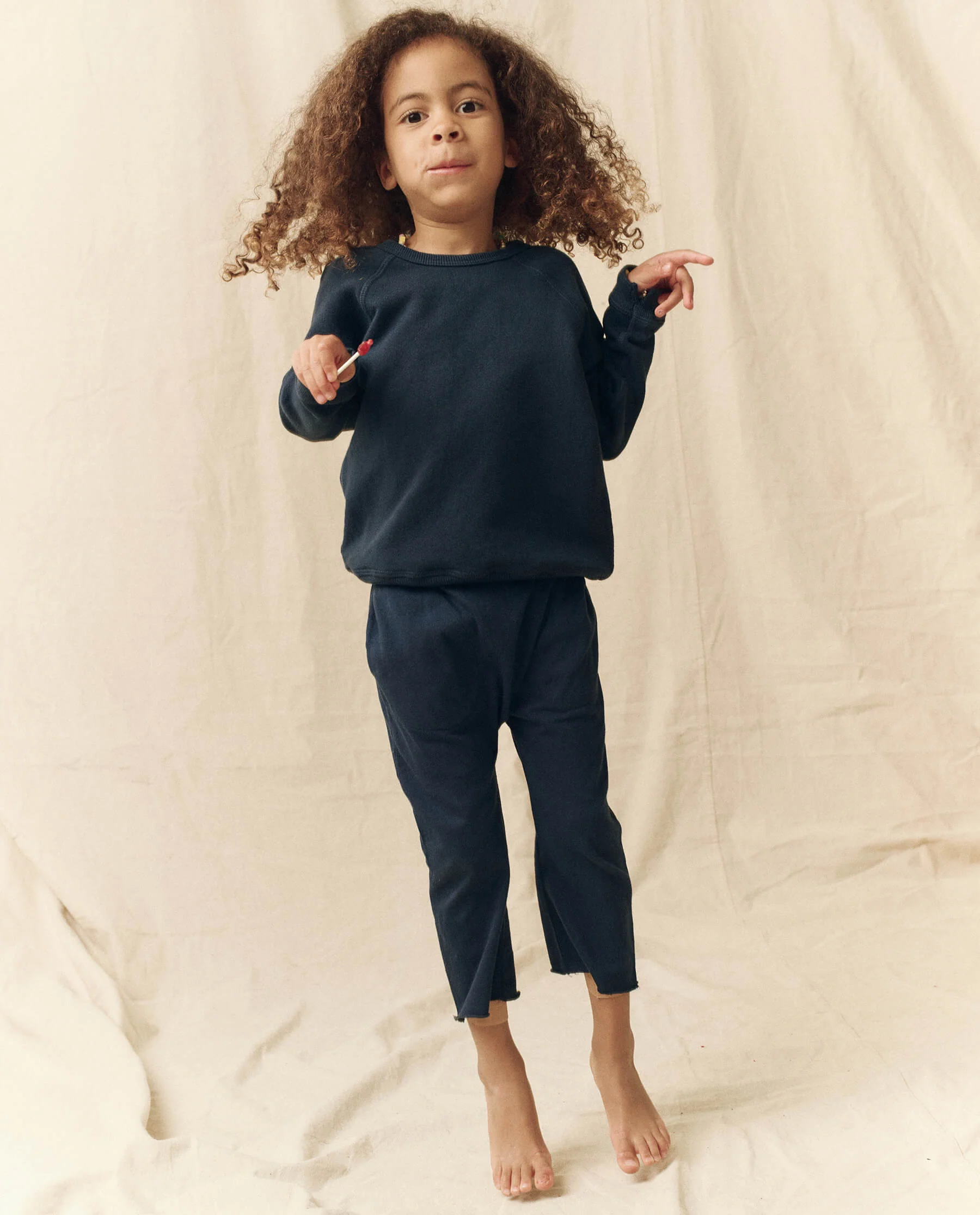 The Little College Sweatshirt. Solid -- True Navy - Image 2