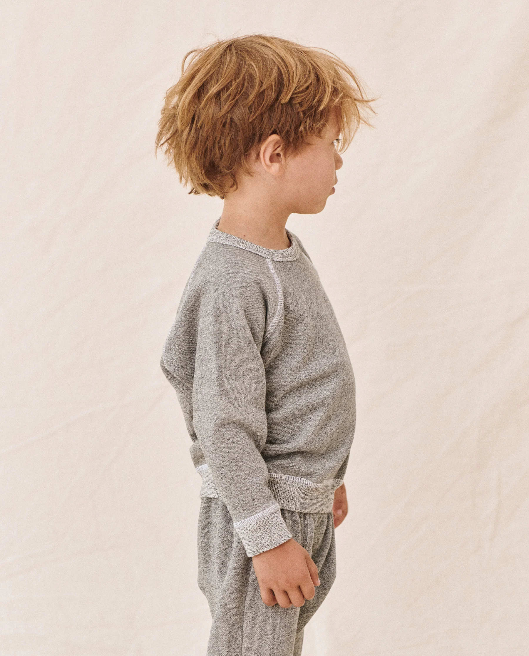 The Little College Sweatshirt. Solid -- Varsity Grey - Image 4