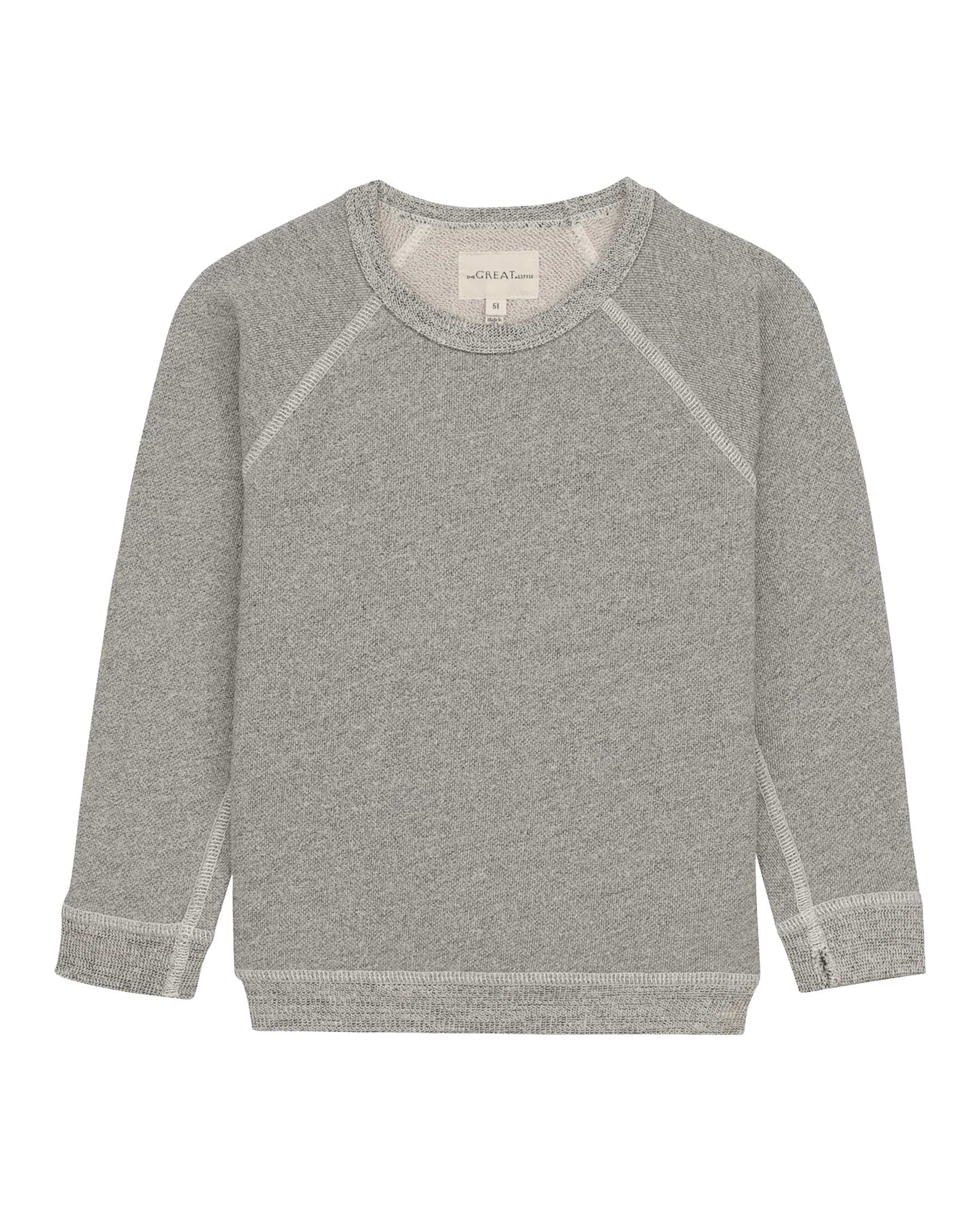 The Little College Sweatshirt. Solid -- Varsity Grey - Image 5