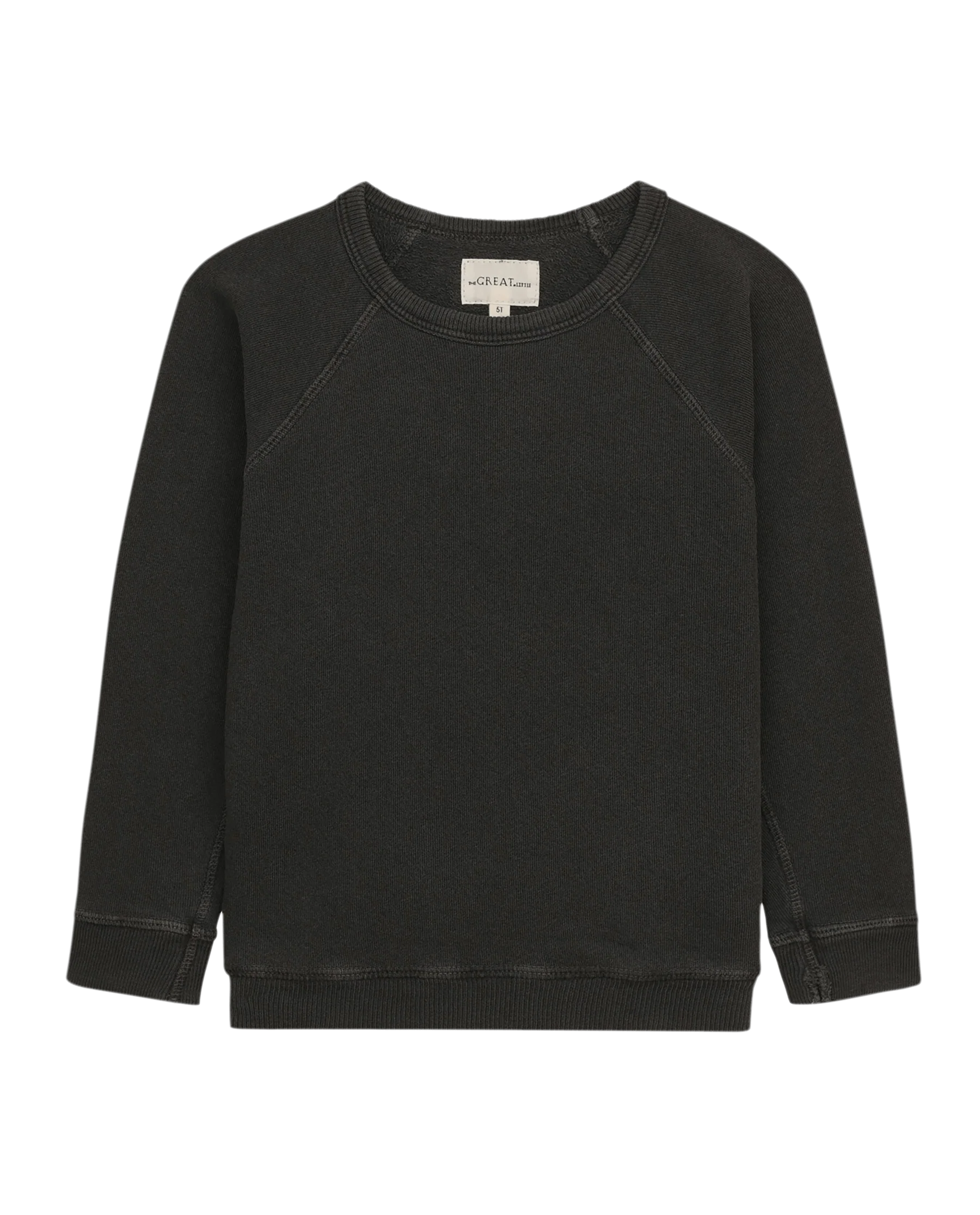 The Little College Sweatshirt. Solid -- Washed Black - Image 5