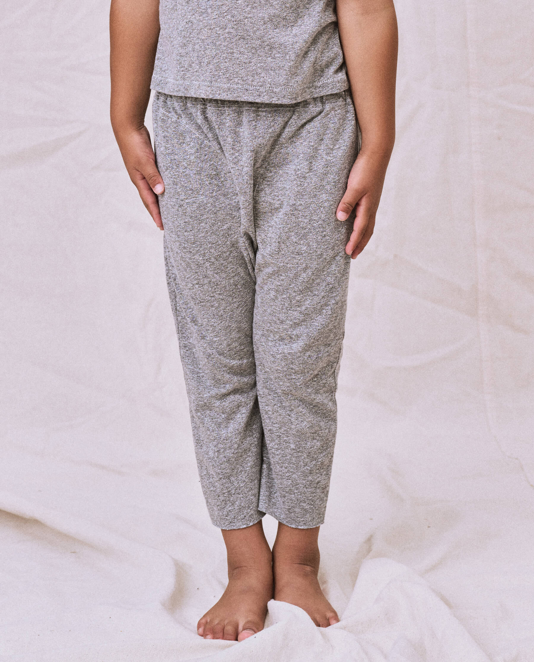 The Little Jersey Crop Pant. -- Heather Grey - Image 3