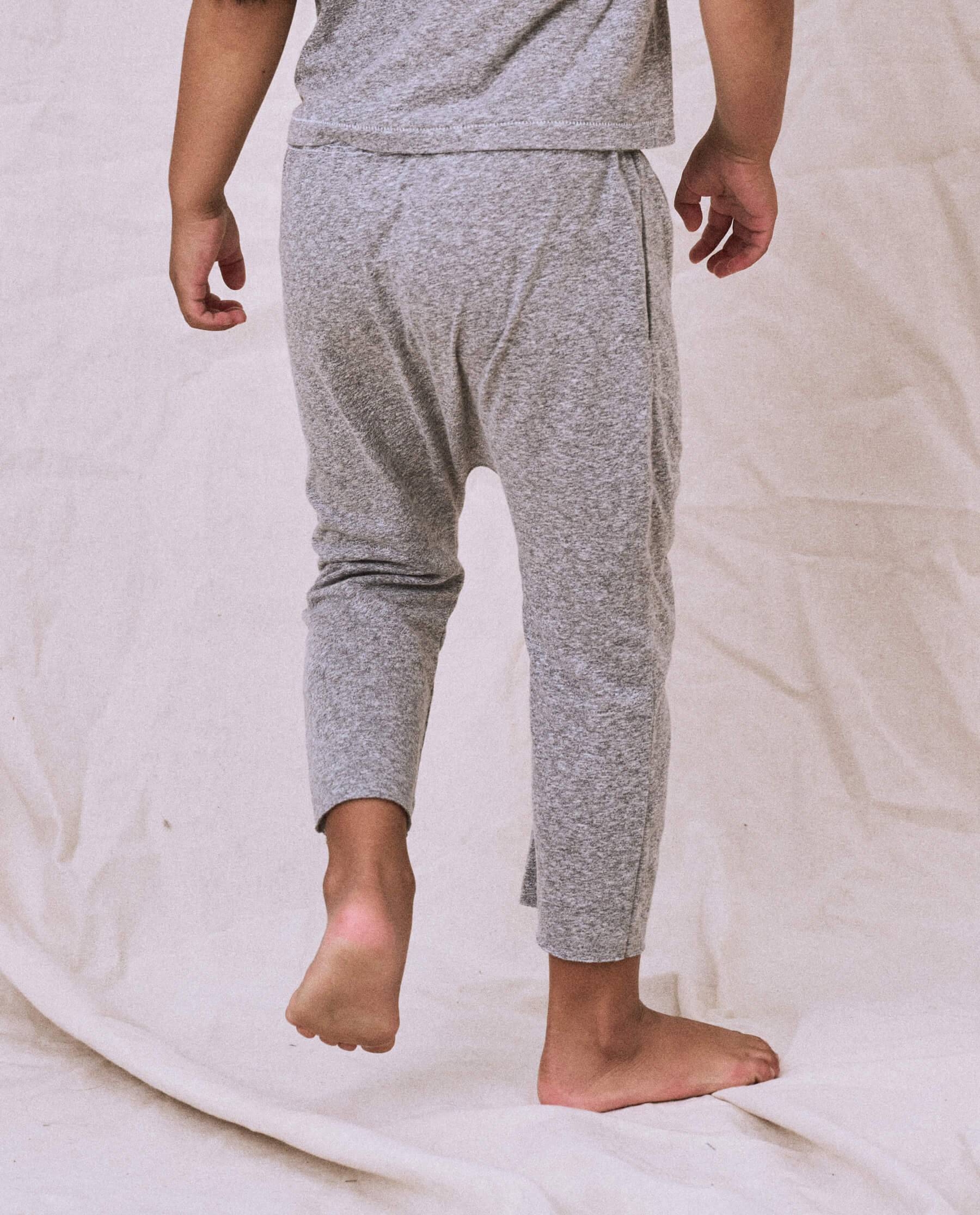 The Little Jersey Crop Pant. -- Heather Grey - Image 4