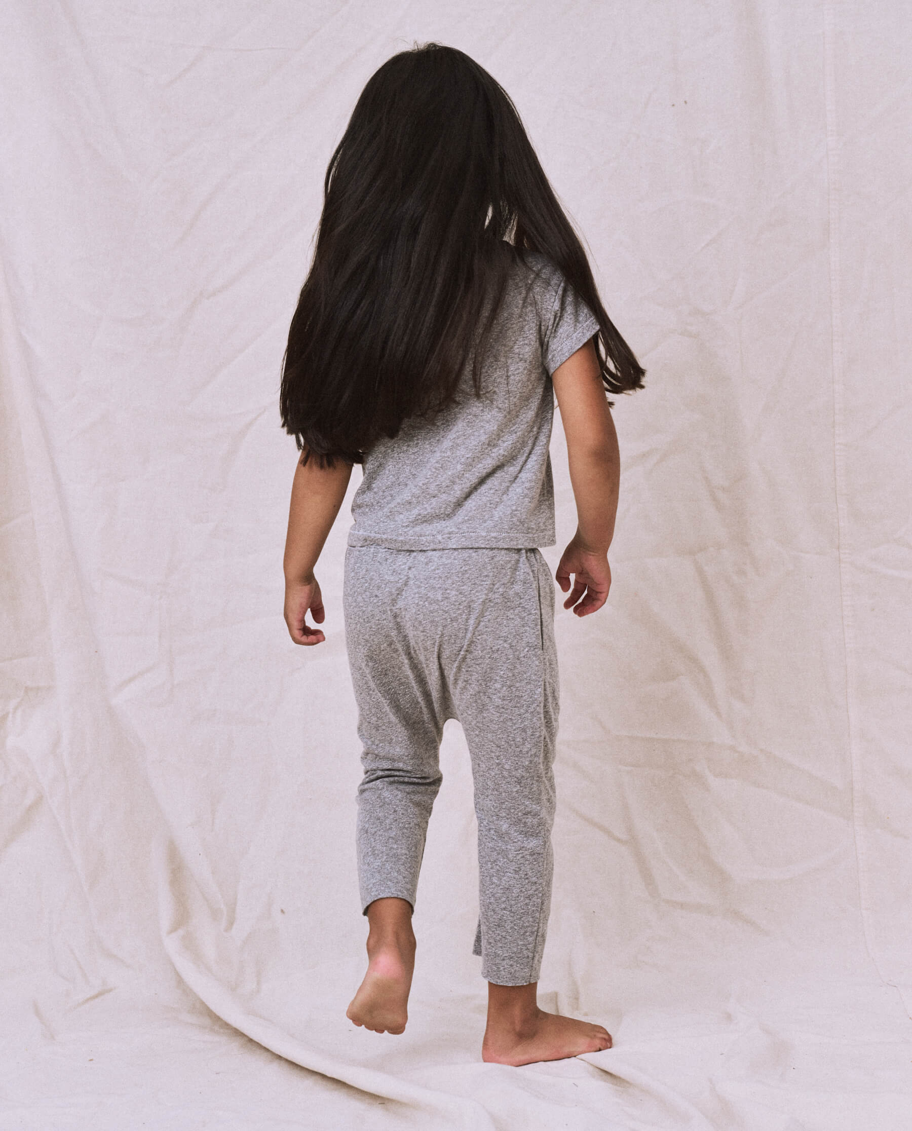 The Little Jersey Crop Pant. -- Heather Grey - Image 5
