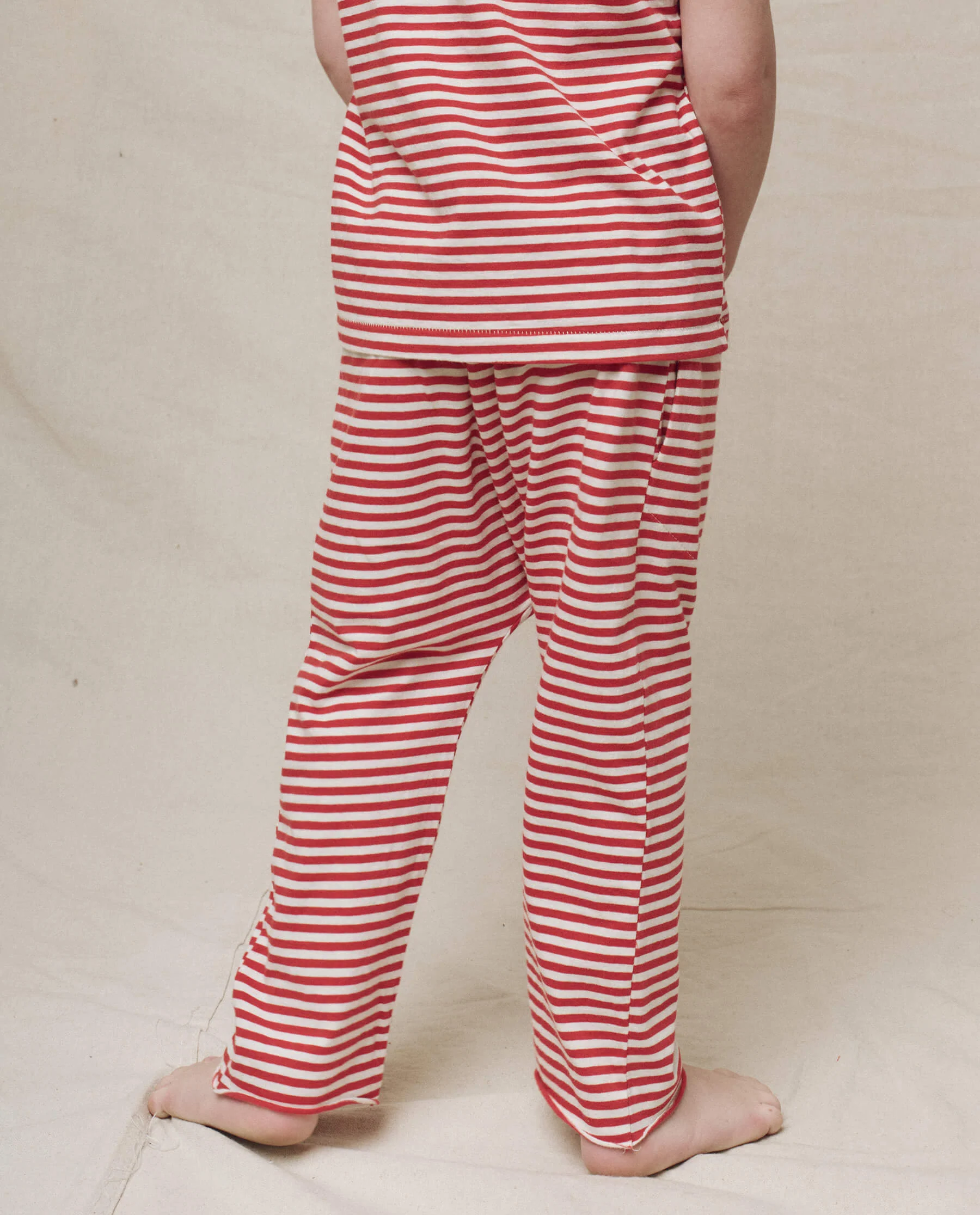 The Little Jersey Crop. Novelty -- Sun Cherry Stripe - Image 2