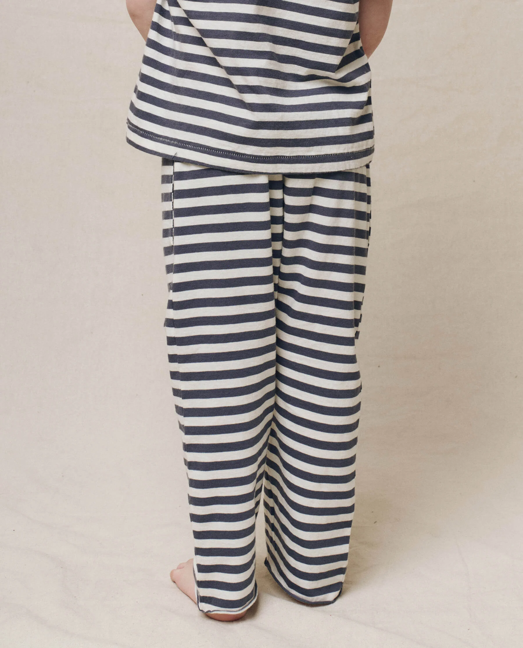 The Little Jersey Crop. Novelty -- Vintage Blue Stripe - Image 2