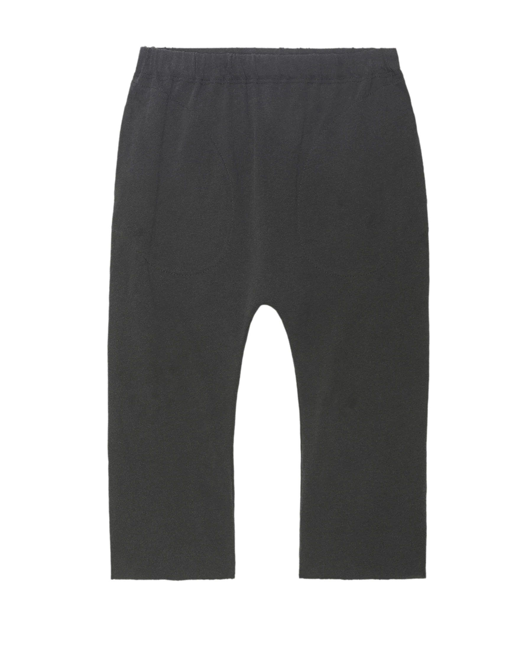 The Little Jersey Crop Pant. Solid -- Washed Black - Image 5