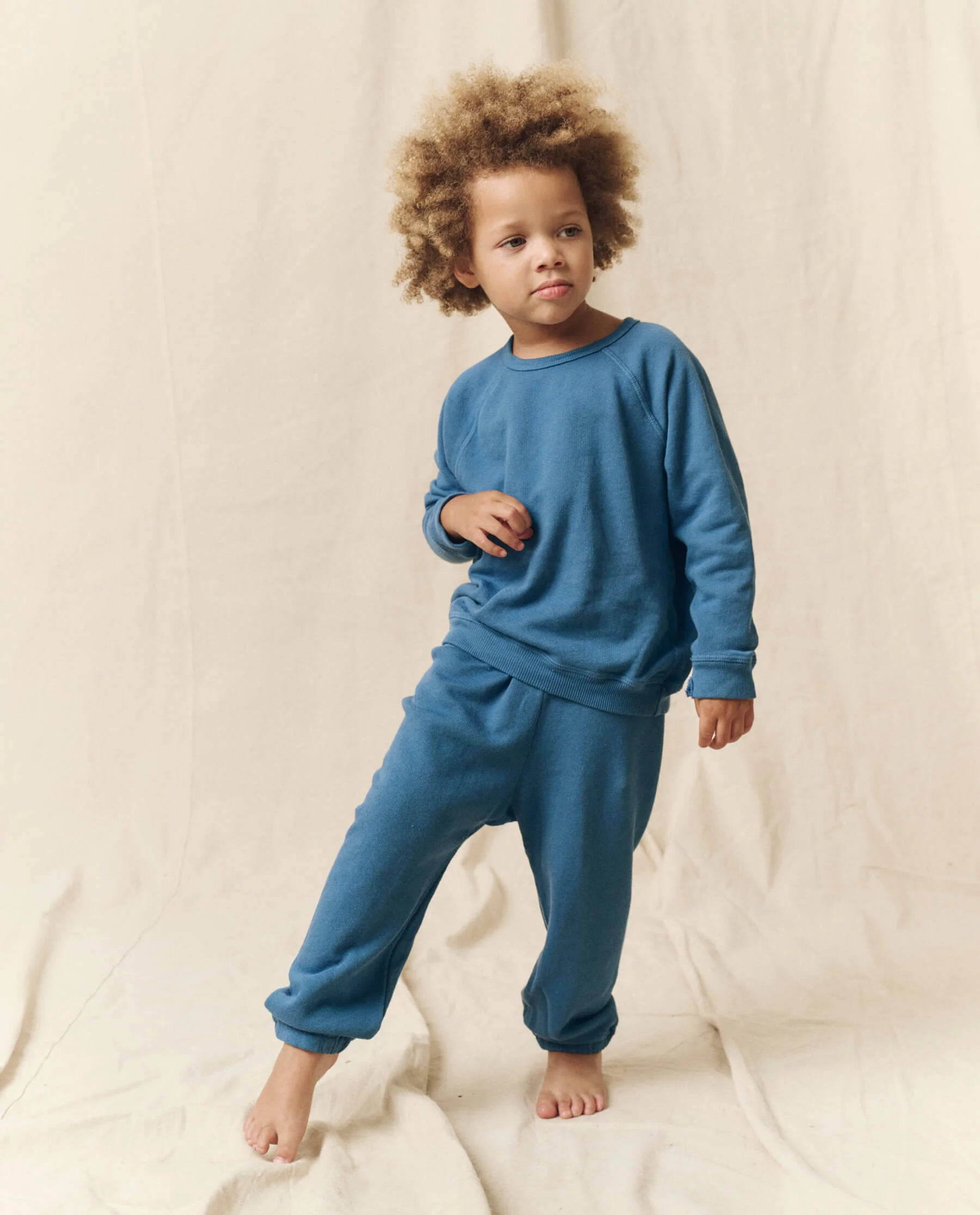 The Little Stadium Sweatpant. Solid -- Glacier Blue - Image 3