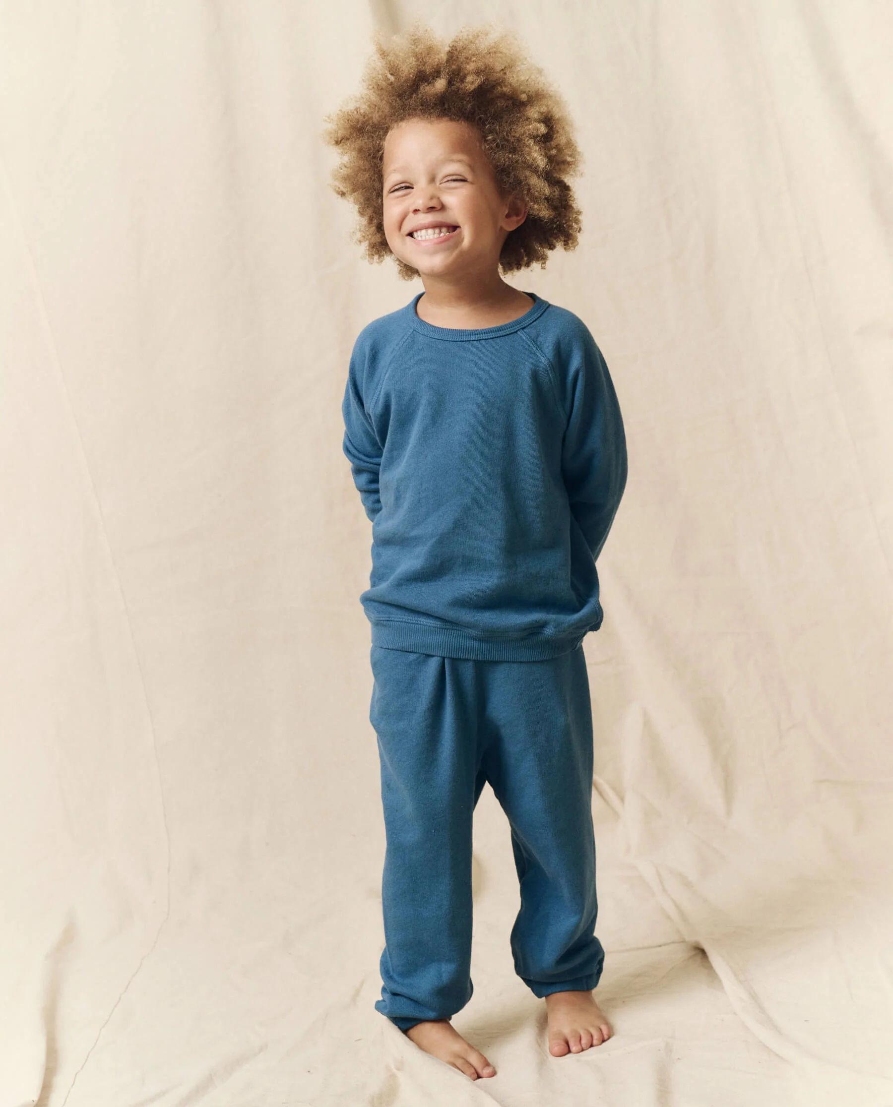 The Little Stadium Sweatpant. Solid -- Glacier Blue - Image 5