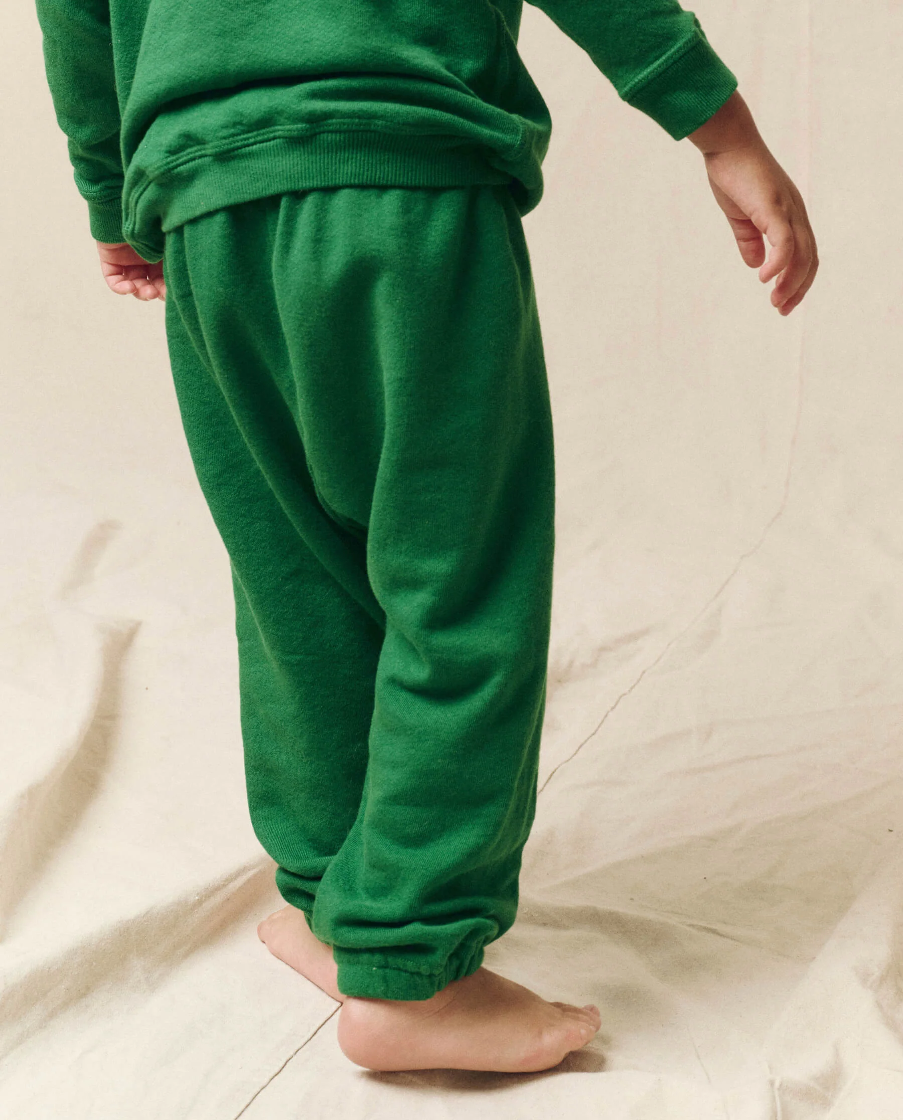 The Little Stadium Sweatpant. Solid -- Holly Leaf - Image 5