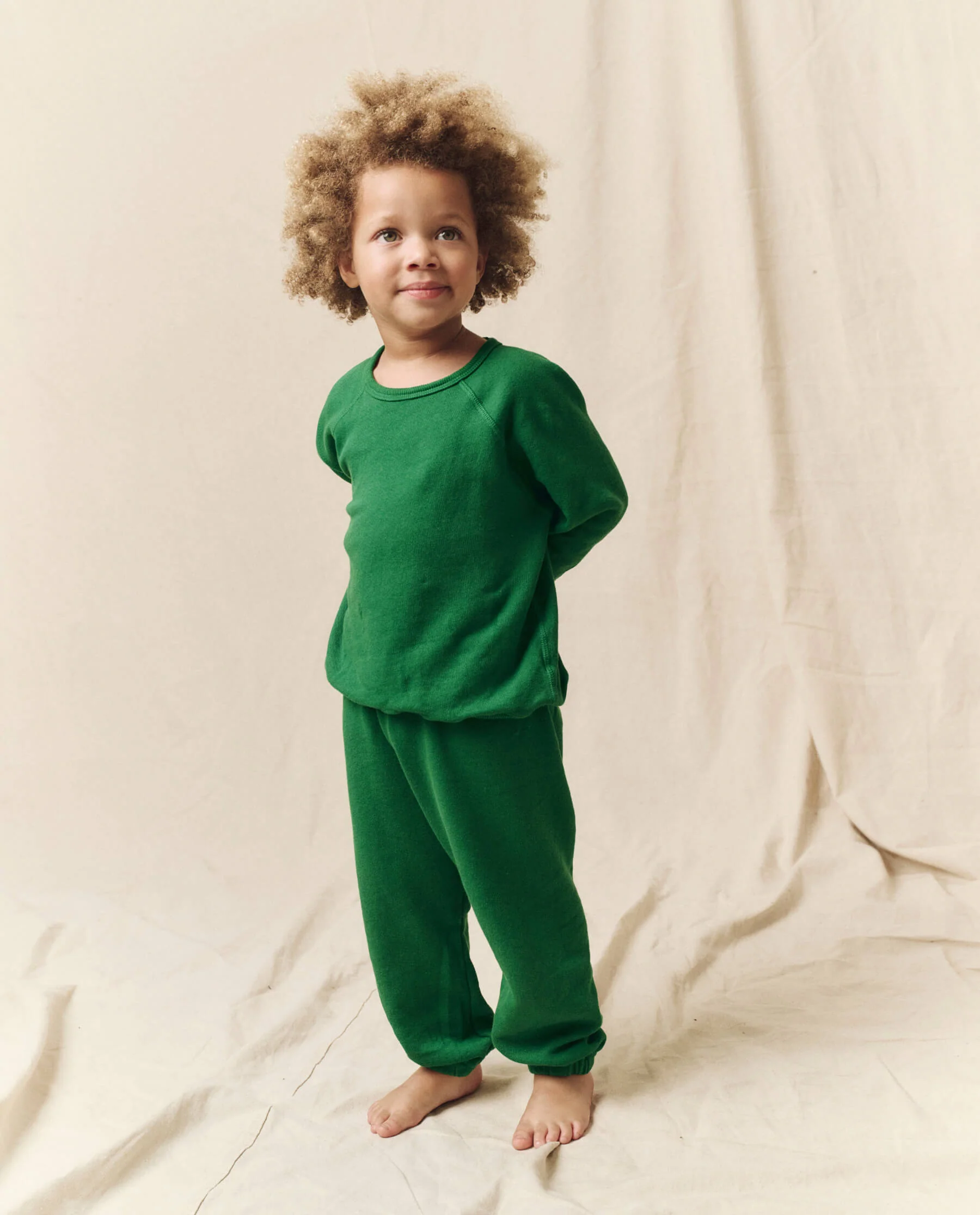 The Little Stadium Sweatpant. Solid -- Holly Leaf - Image 6