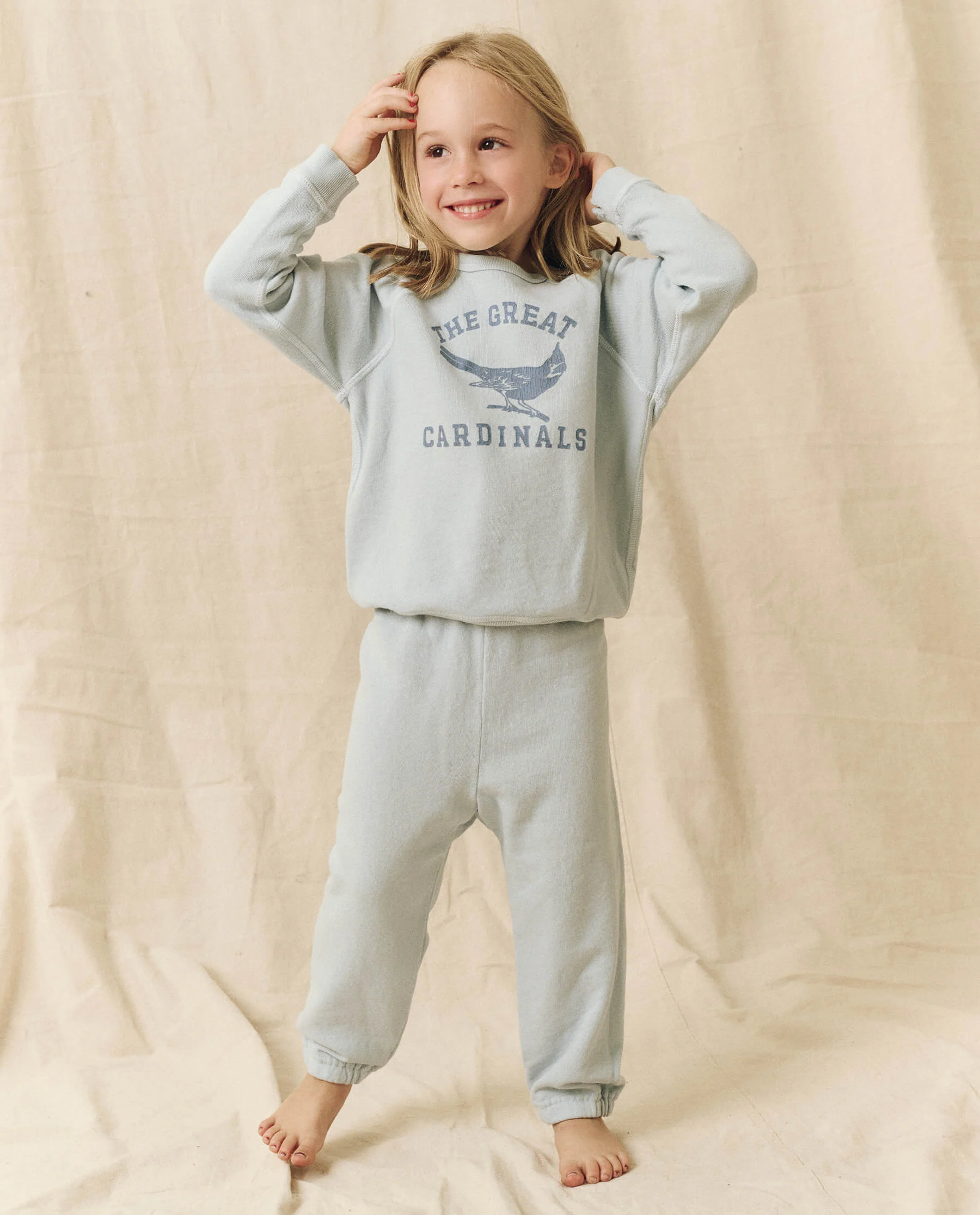 The Little Stadium Sweatpant. Solid -- Light Sky - Image 5
