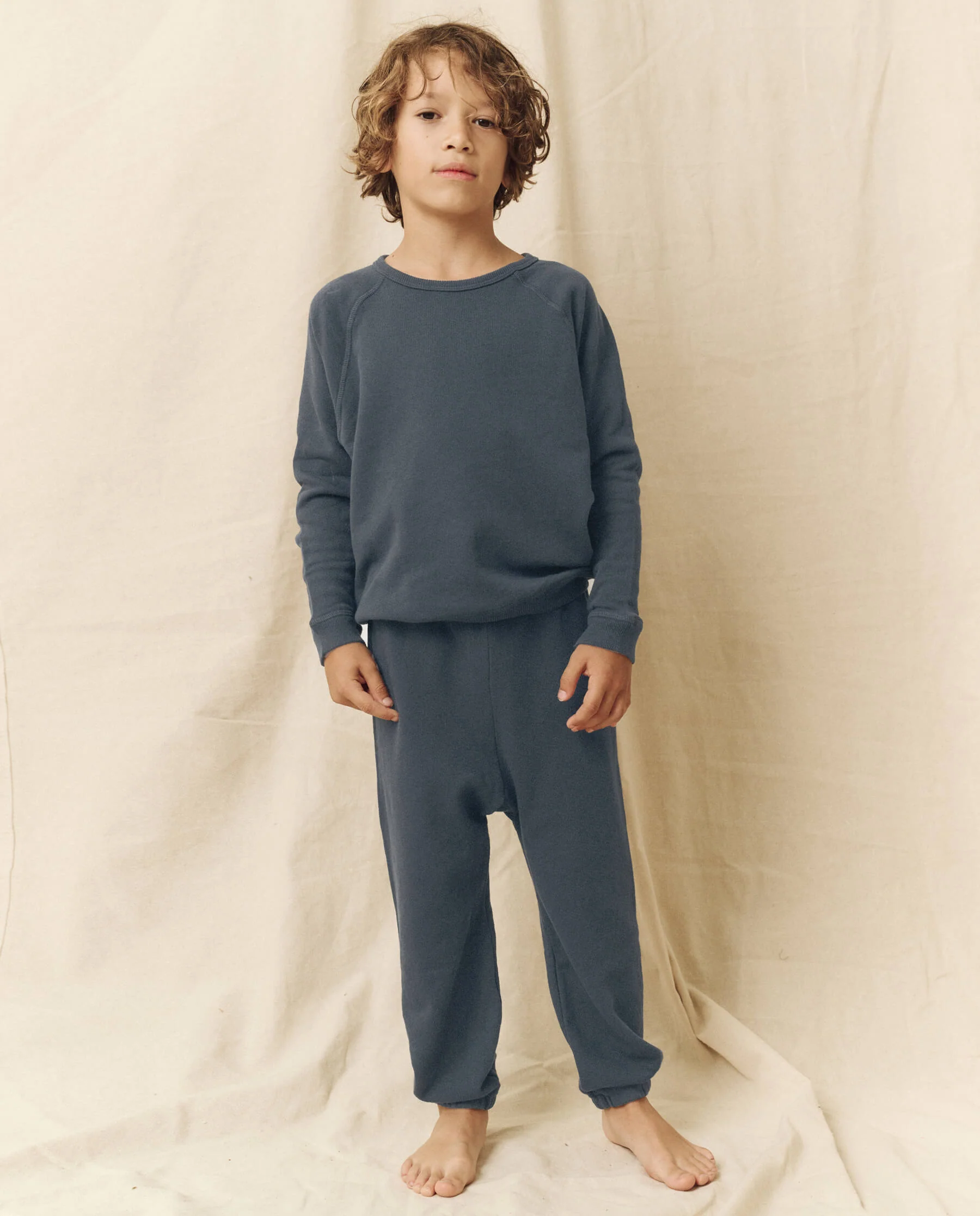 The Little Stadium Sweatpant. Solid -- Washed Navy - Image 3
