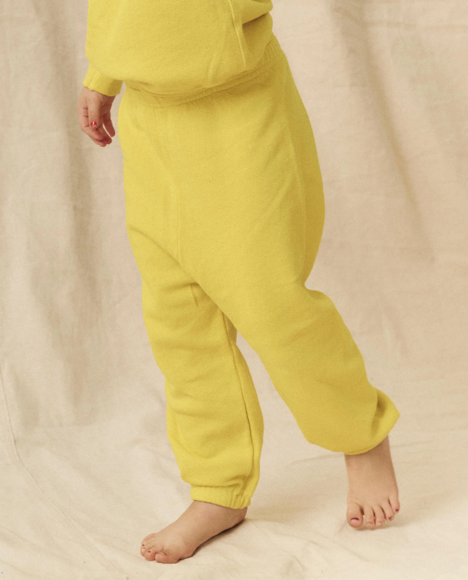 The Little Stadium Sweatpant. Solid -- Sunbeam - Image 3