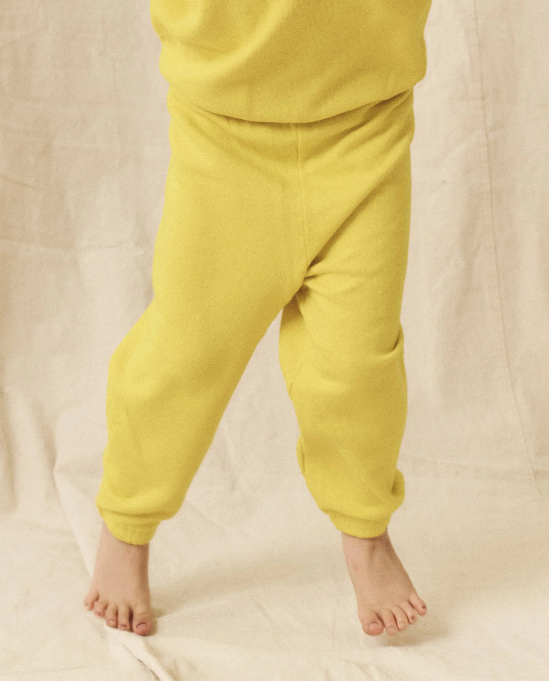 The Little Stadium Sweatpant. Solid -- Sunbeam - Image 5