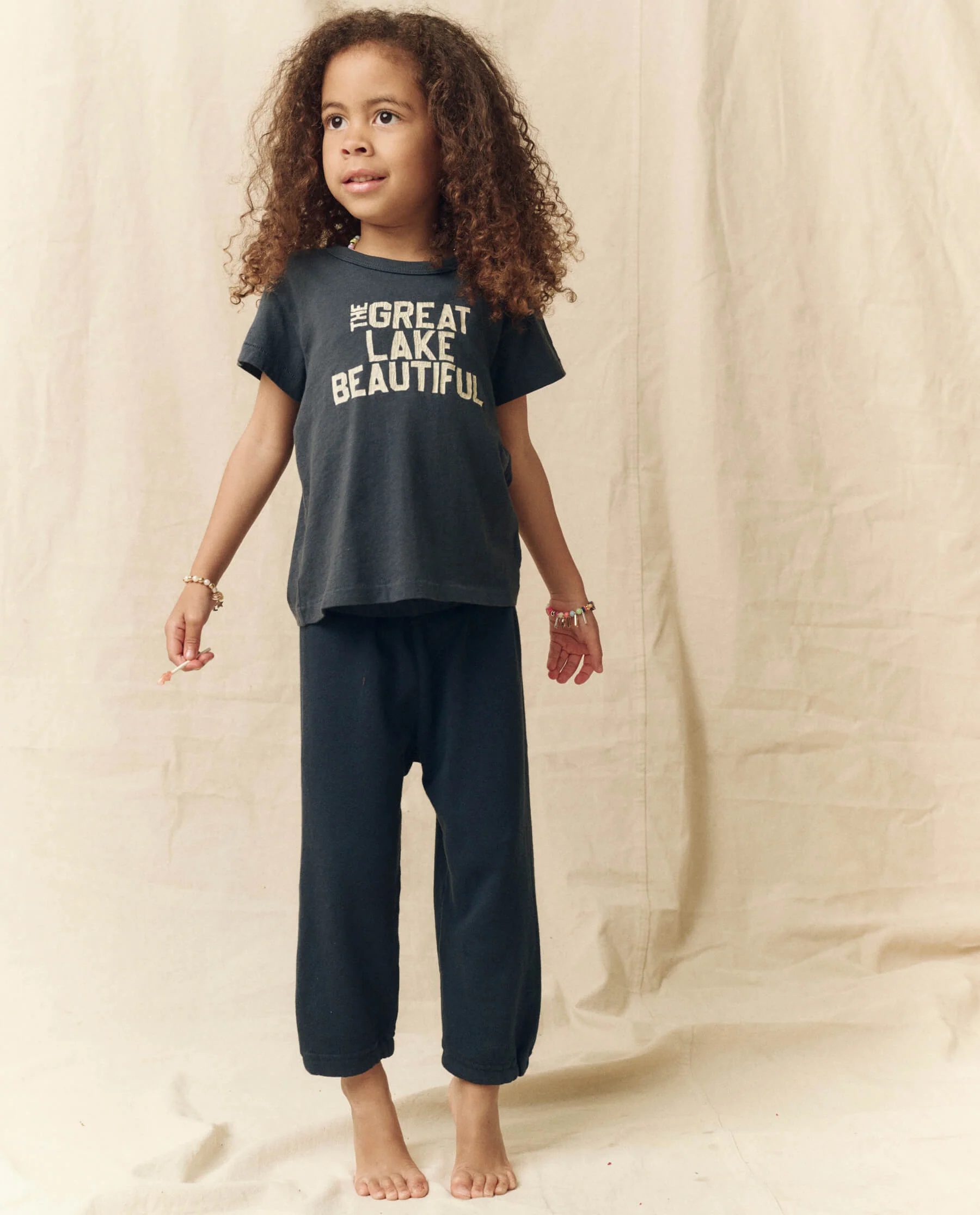 The Little Stadium Sweatpant. Solid -- True Navy - Image 4