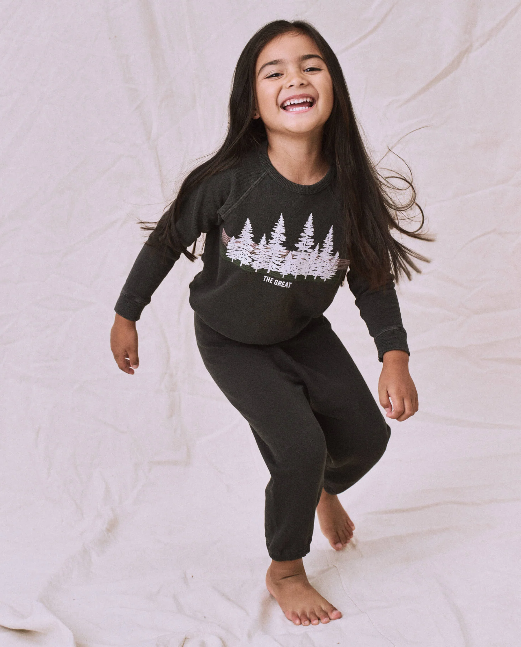 The Little Stadium Sweatpant. Solid -- Washed Black - Image 5