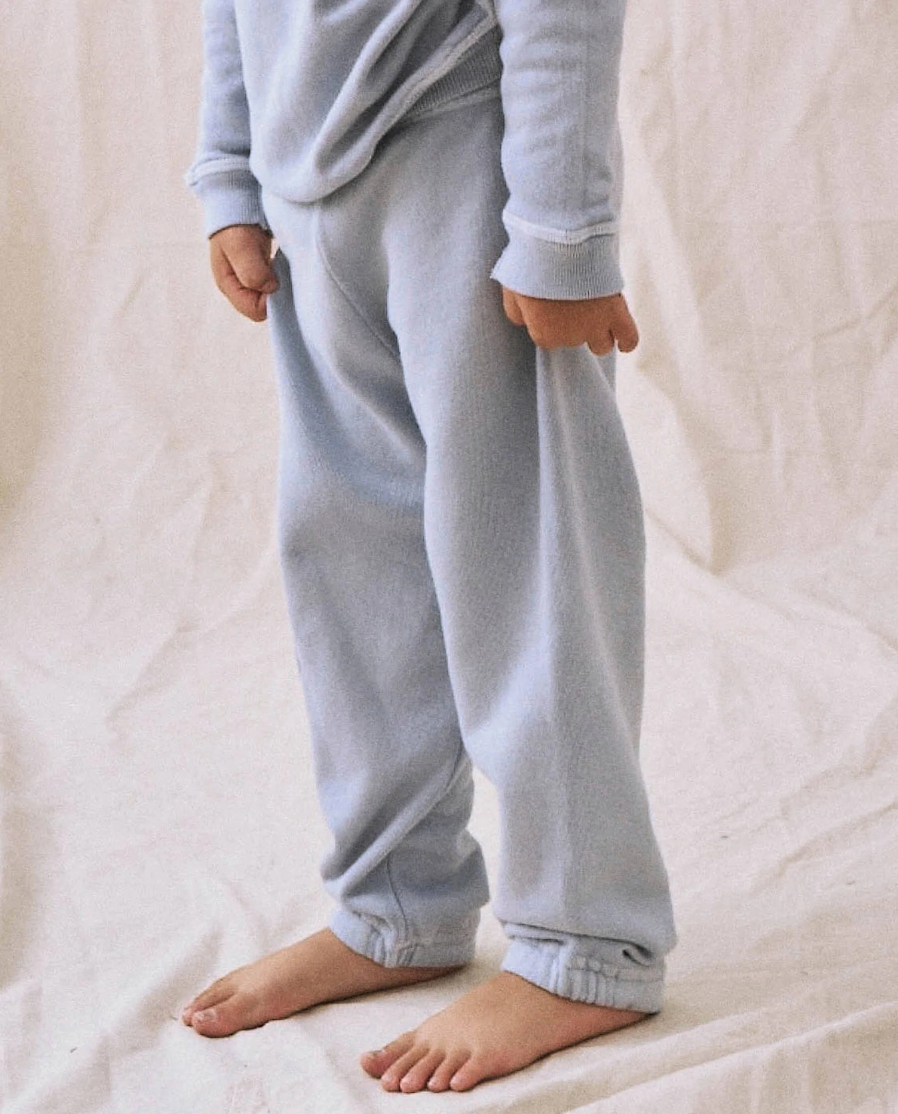 The Little Stadium Sweatpant. Solid -- Whisper Blue - Image 5