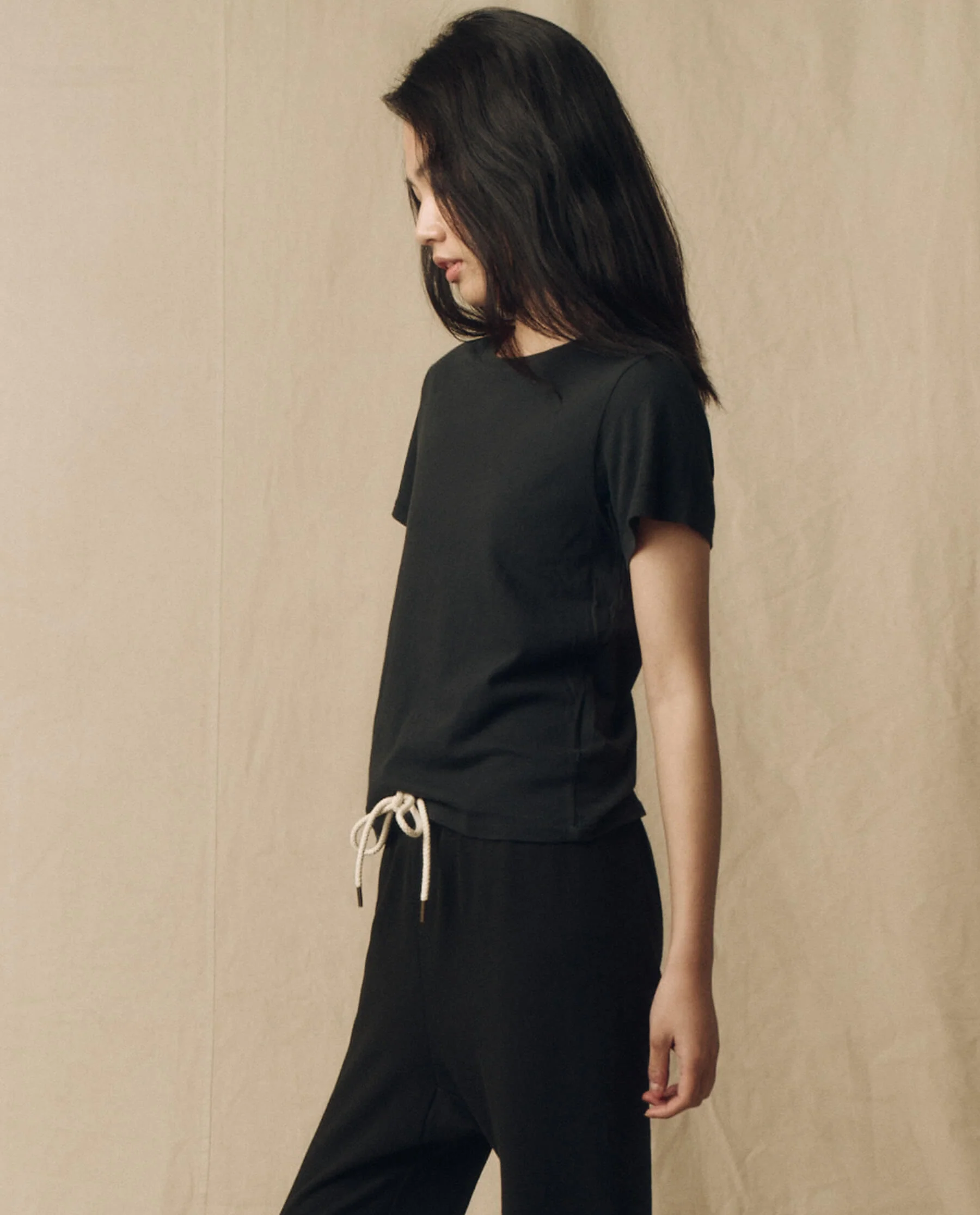 The Little Tee. Solid -- Almost Black - Image 2