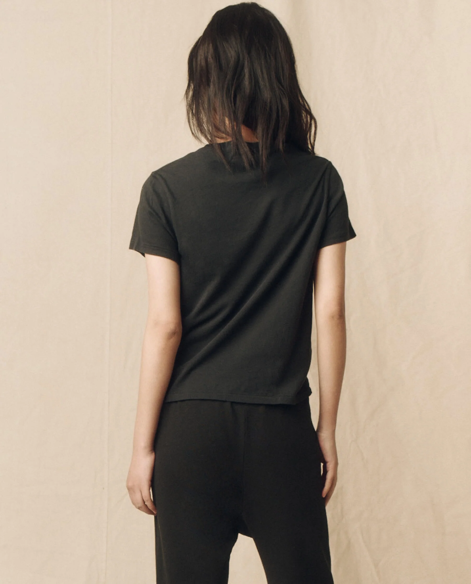 The Little Tee. Solid -- Almost Black - Image 4