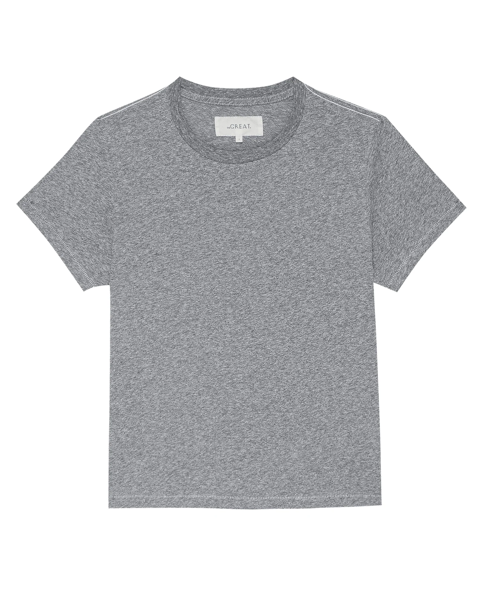 The Little Tee. Solid -- Heather Grey - Image 5
