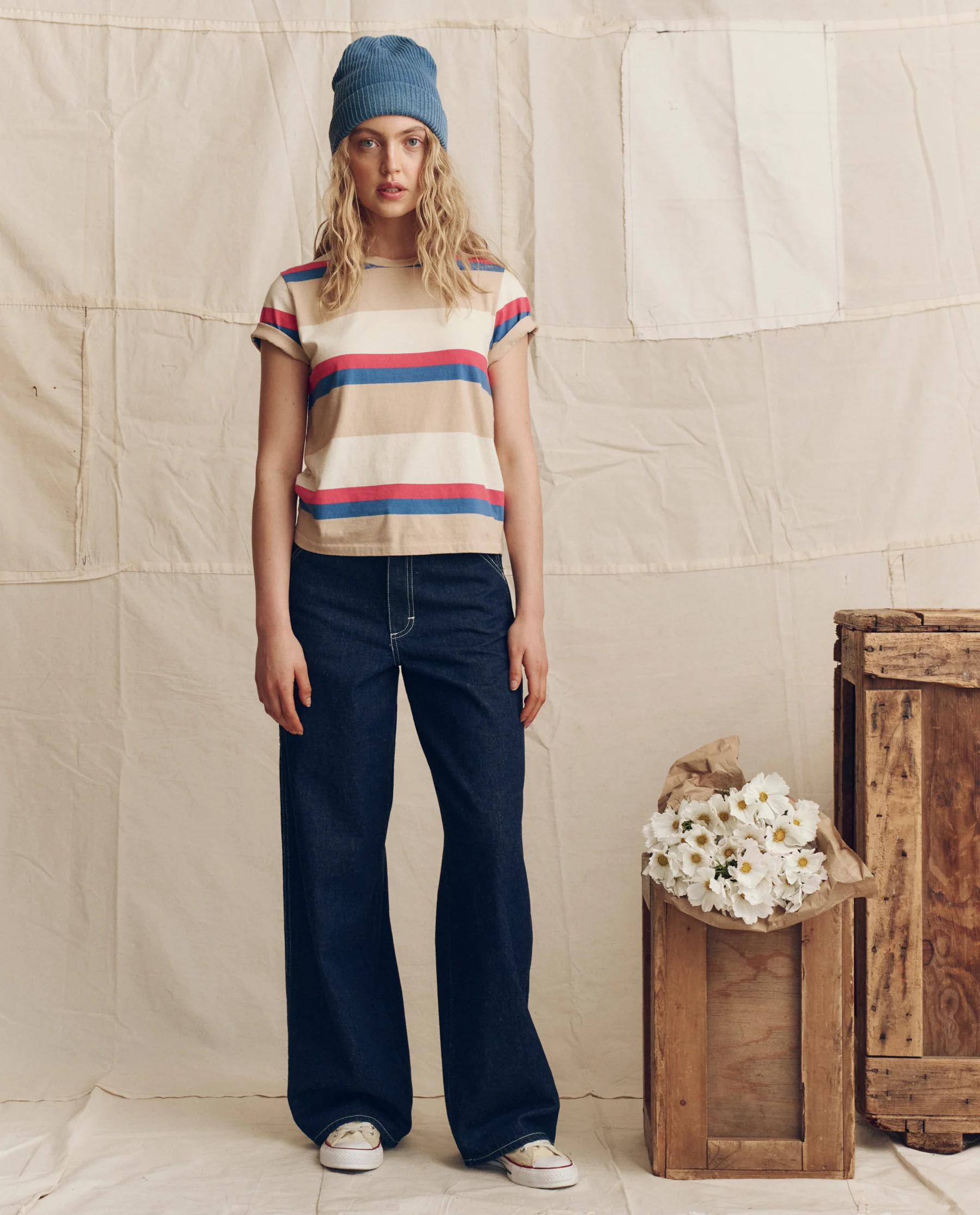 The Little Tee. Novelty -- Study Hall Stripe - Image 3