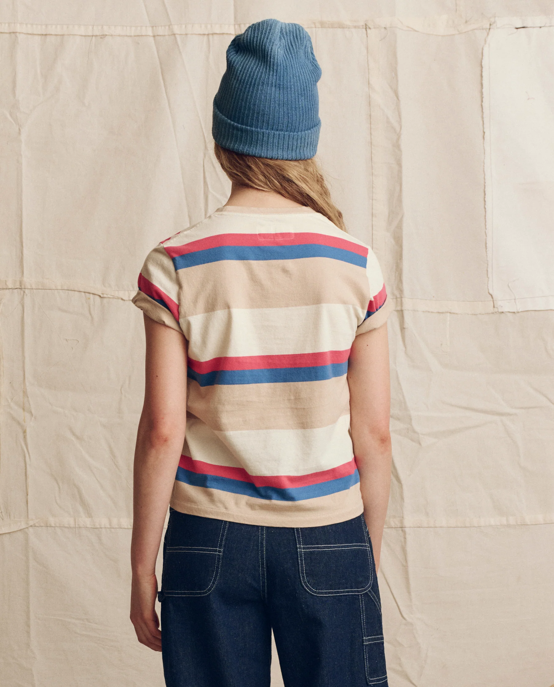 The Little Tee. Novelty -- Study Hall Stripe - Image 4
