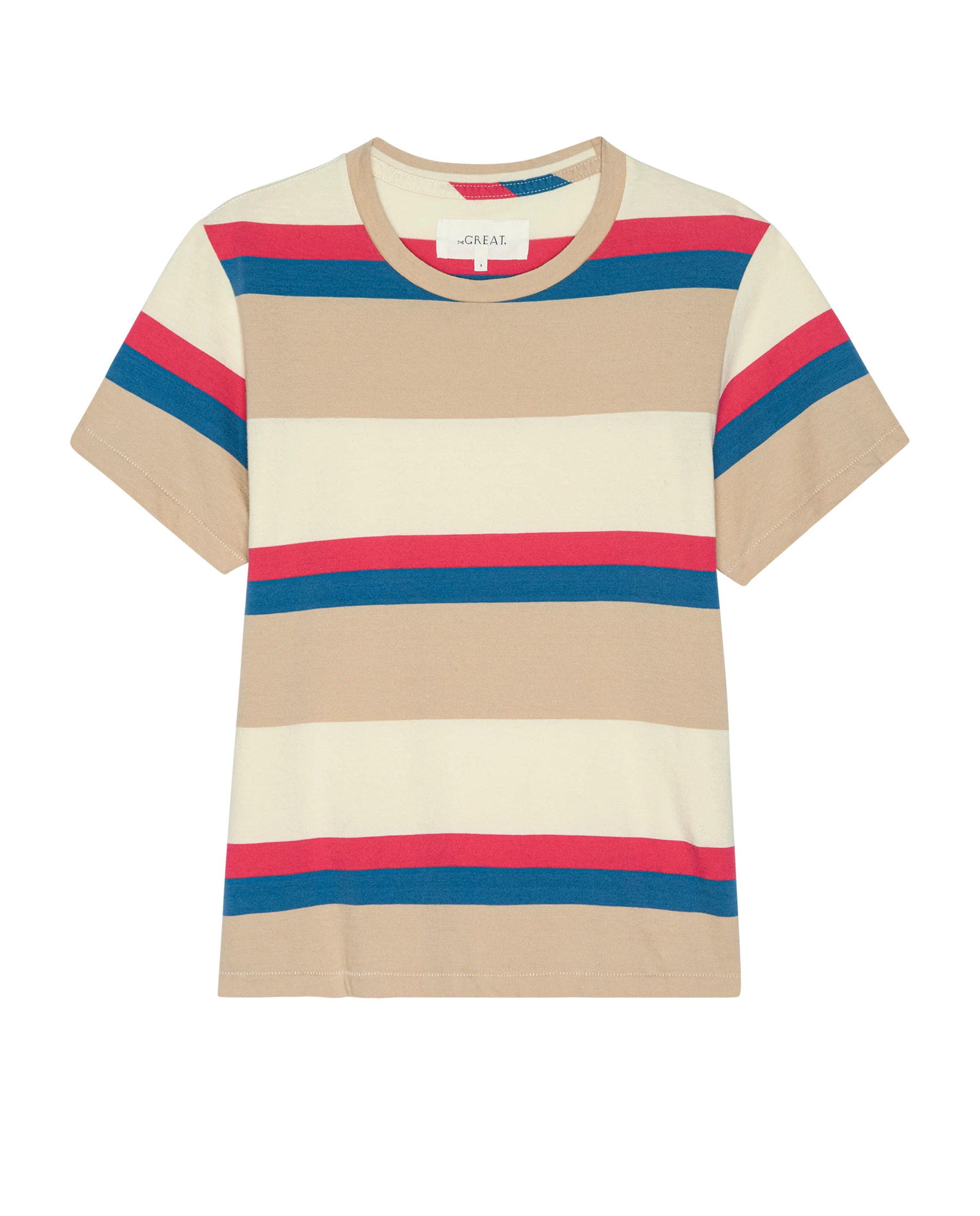 The Little Tee. Novelty -- Study Hall Stripe - Image 5