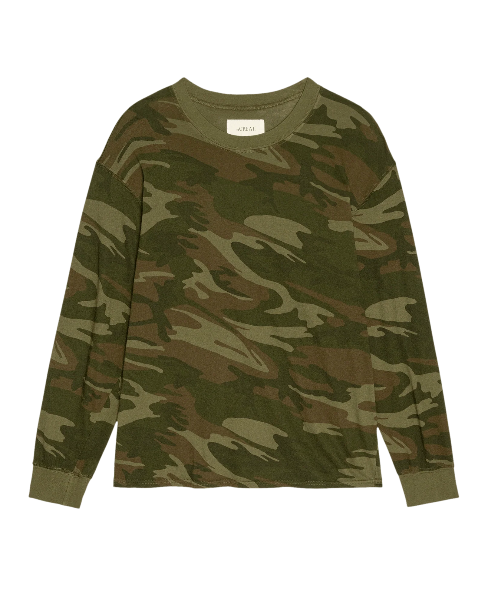 The Long Sleeve Relaxed Crew. -- Deep Woods Camo - Image 6