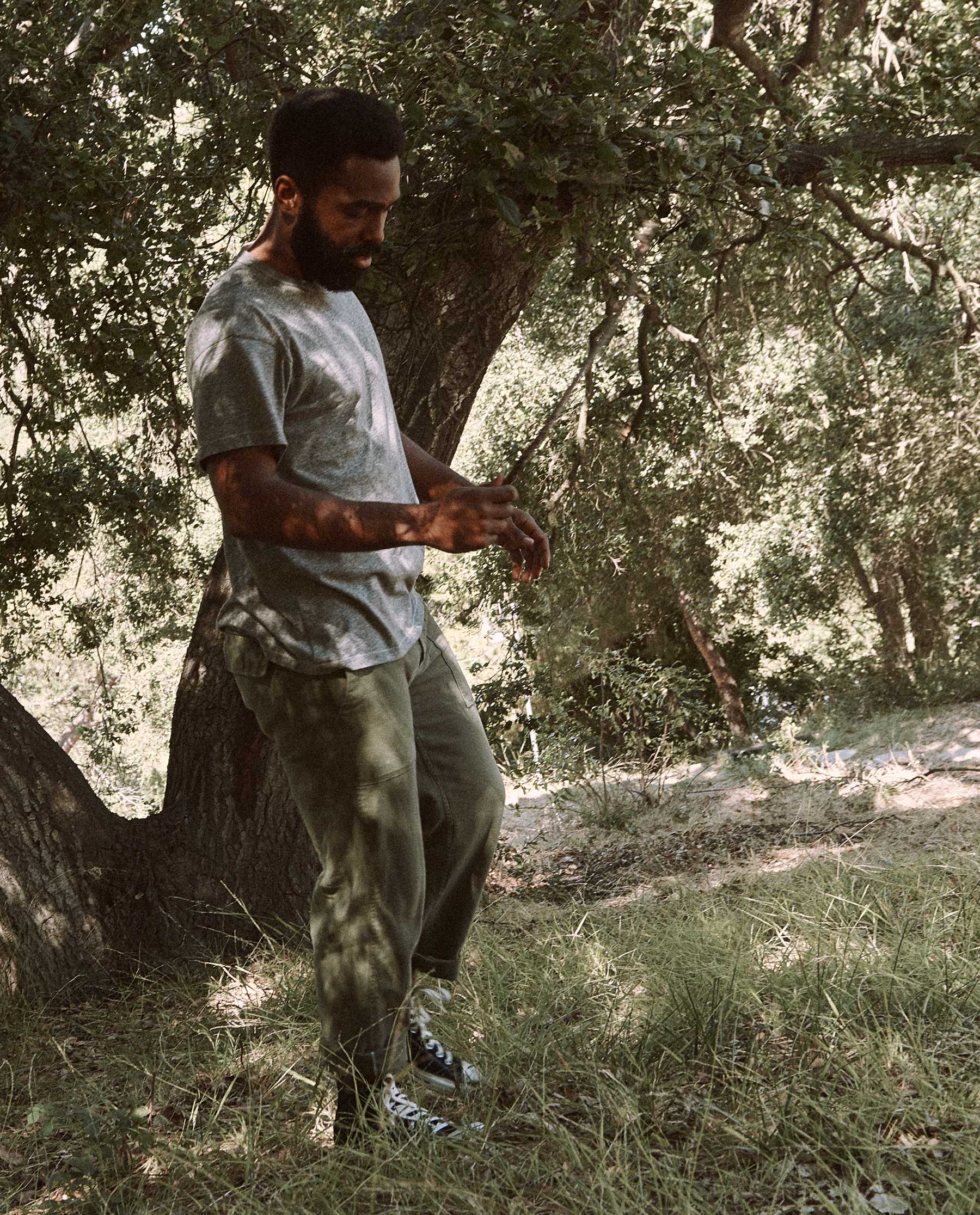 The Men's Boxy Crew. -- HEATHER GREY - Image 4