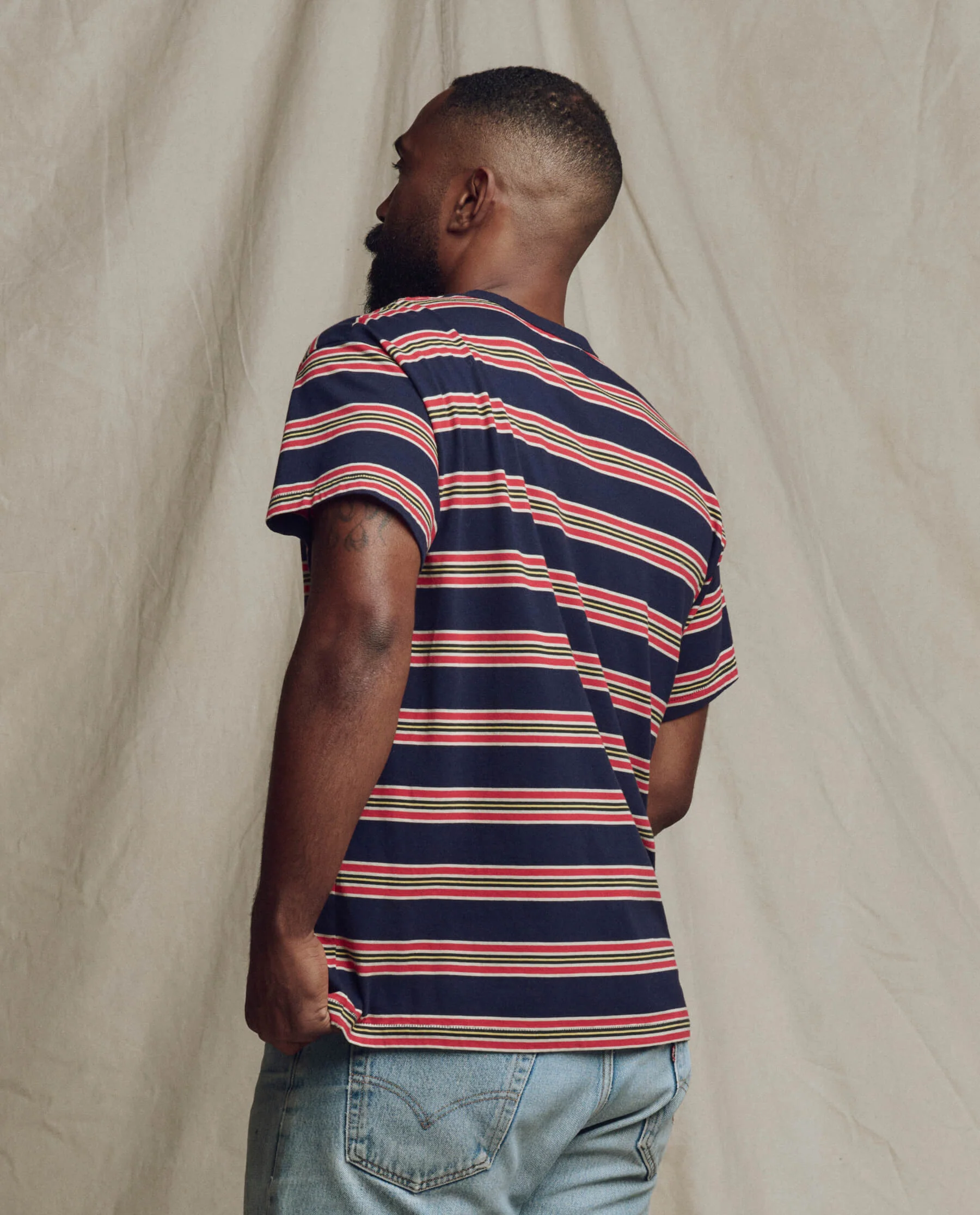 The Men's Boxy Crew. -- Scout Stripe - Image 3