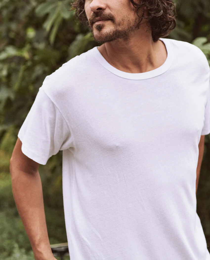 The Men's Boxy Crew. -- TRUE WHITE - Image 4