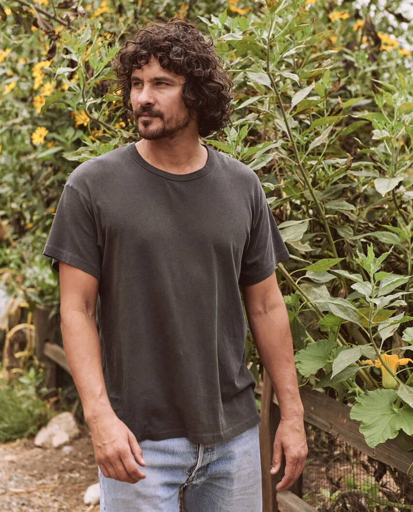 The Men's Boxy Crew. -- WASHED BLACK - Image 3
