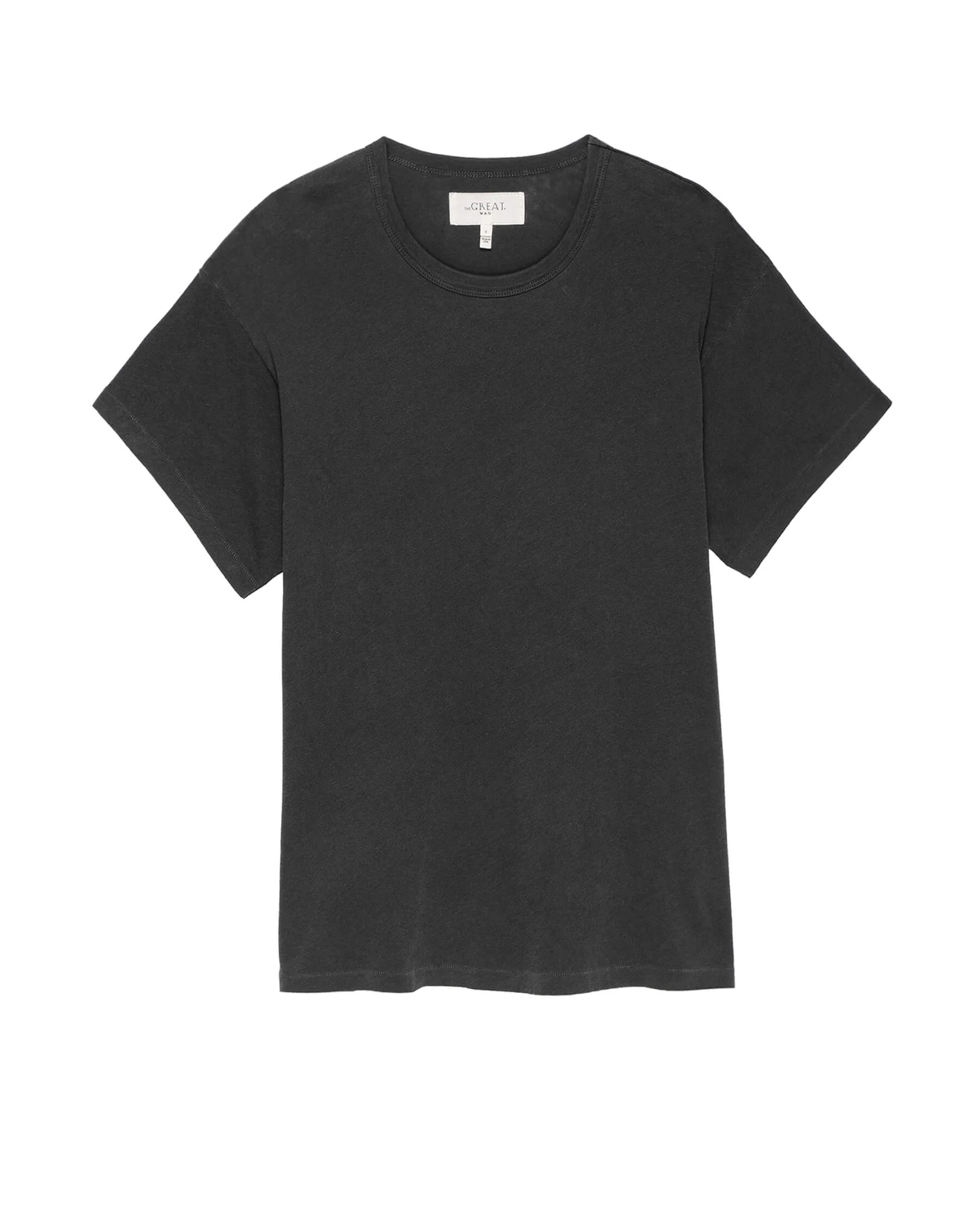 The Men's Boxy Crew. -- WASHED BLACK - Image 5
