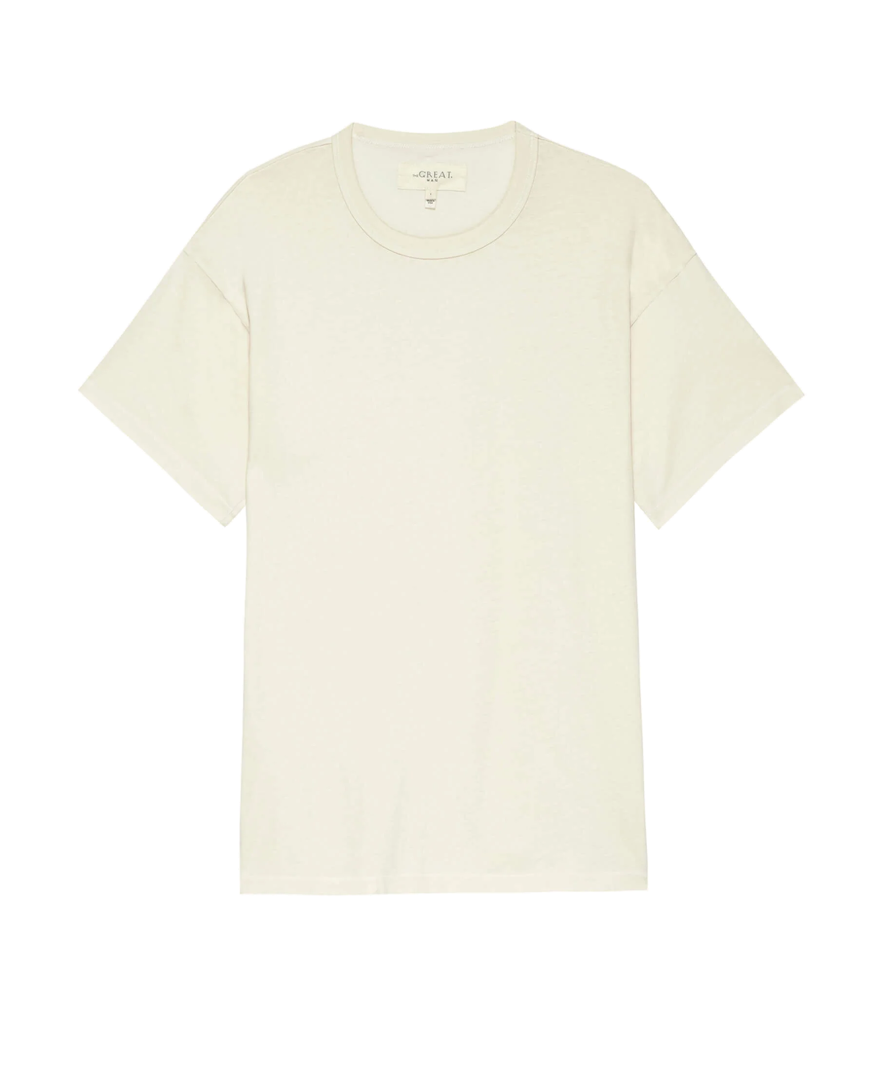 The Men's Boxy Crew. -- WASHED WHITE - Image 6