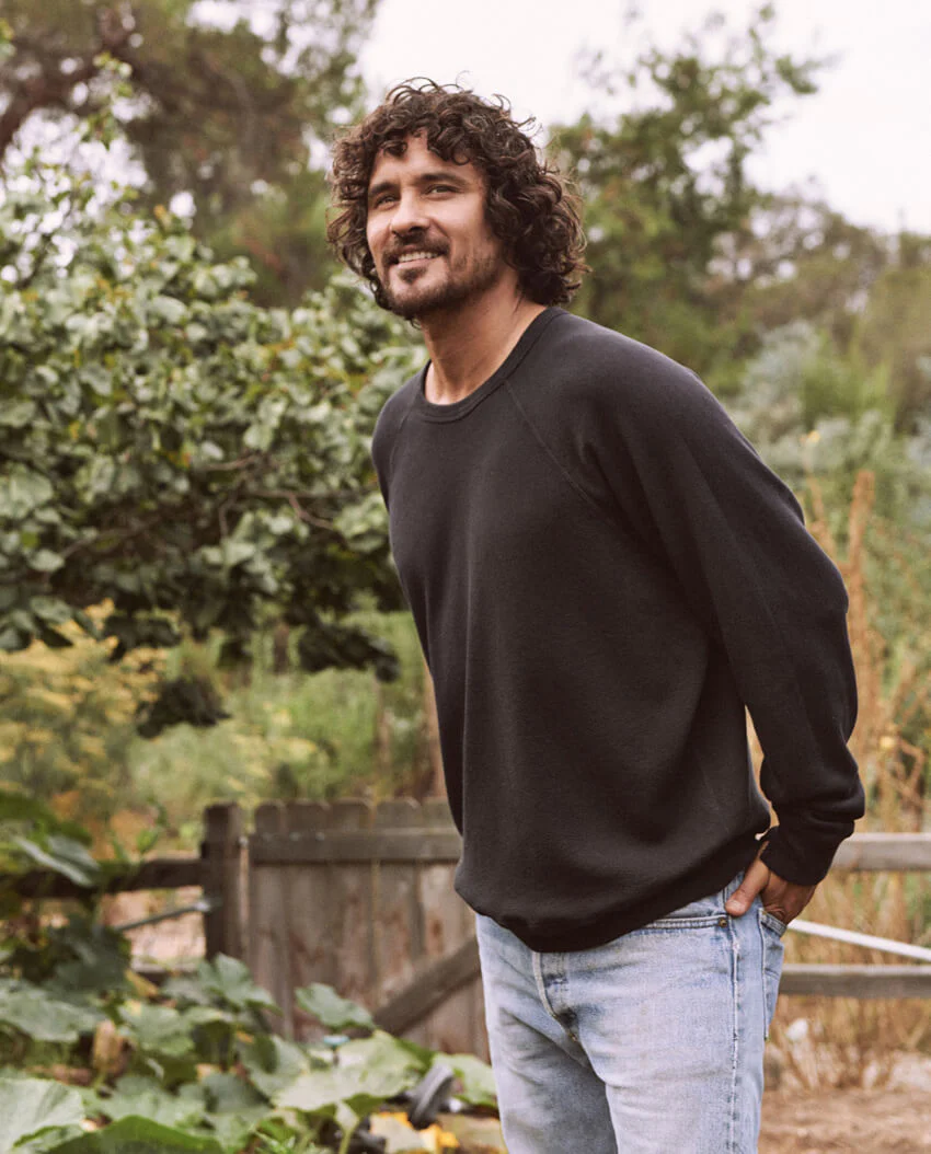 The Men's College Sweatshirt. -- ALMOST BLACK - Image 4