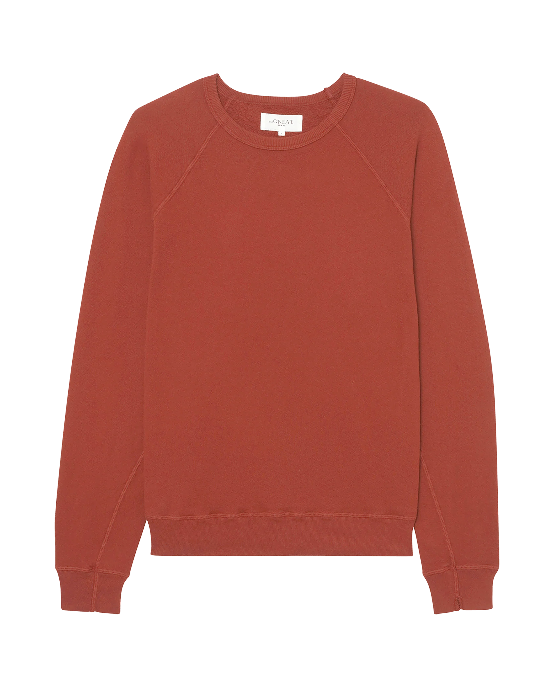 The Men's College Sweatshirt. Solid -- Brick - Image 3