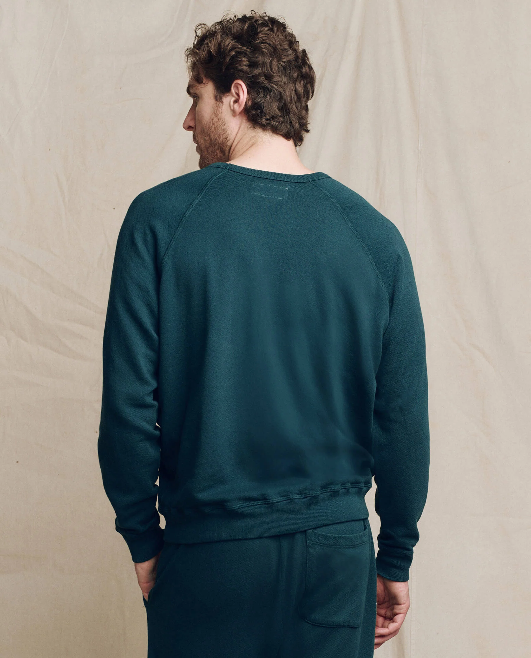 The Men's College Sweatshirt. Solid -- Dark Slate - Image 2