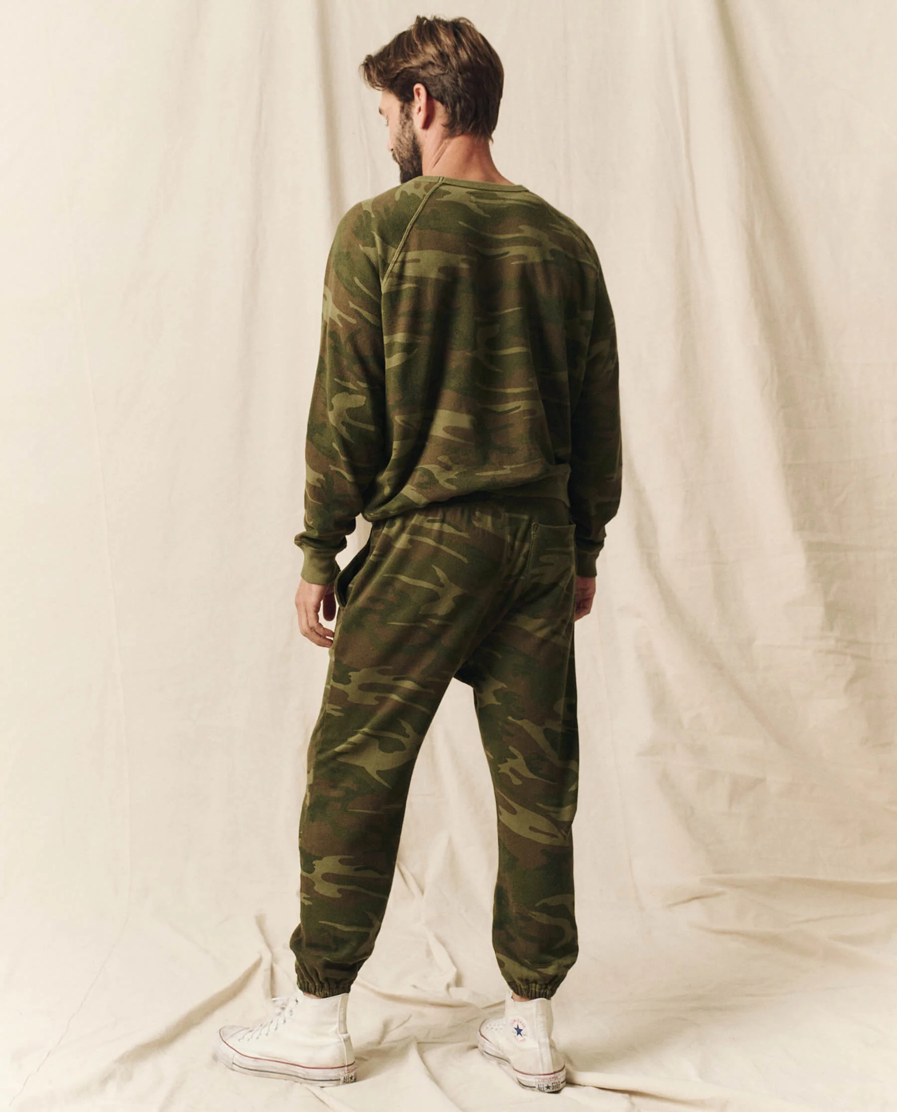The Men's College Sweatshirt. -- Deep Woods Camo - Image 4