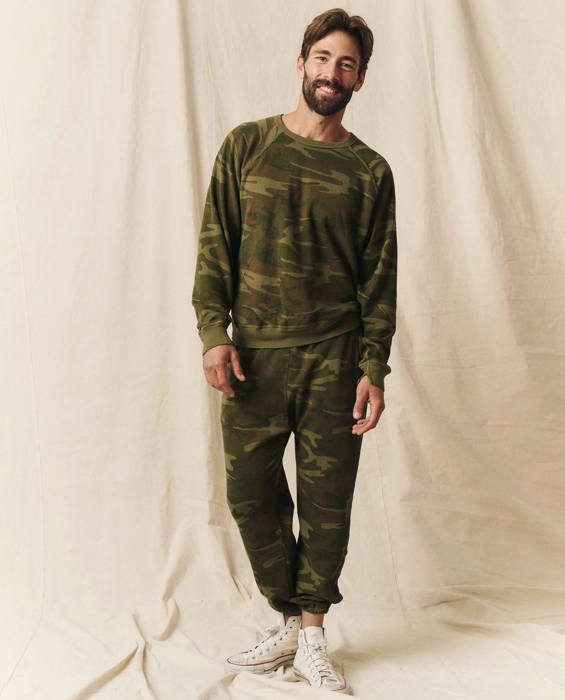 The Men's College Sweatshirt. -- Deep Woods Camo - Image 5
