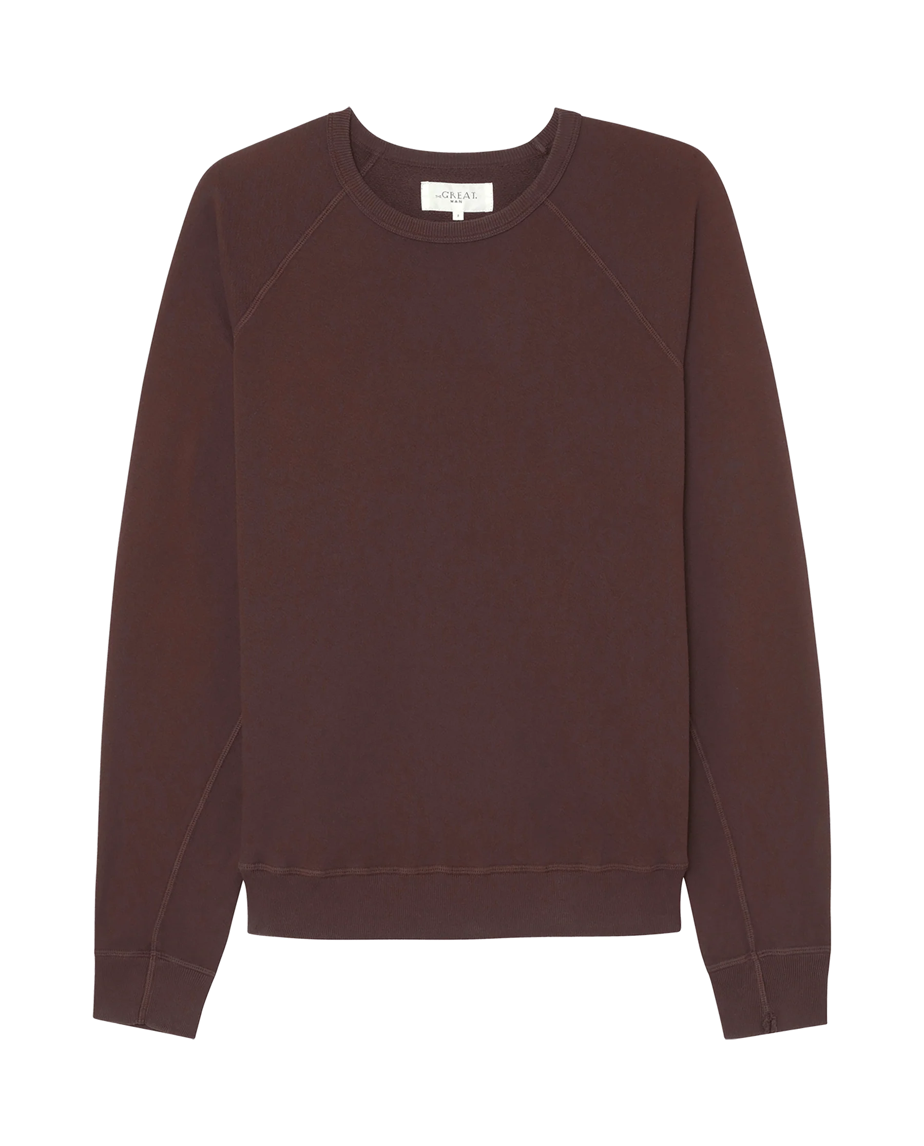 The Men's College Sweatshirt. Solid -- Driftwood - Image 3
