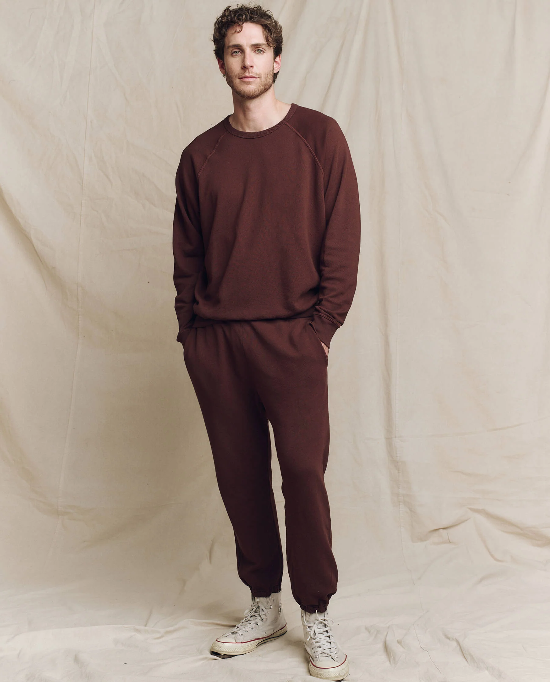 The Men's College Sweatshirt. -- Toasted Walnut - Image 4