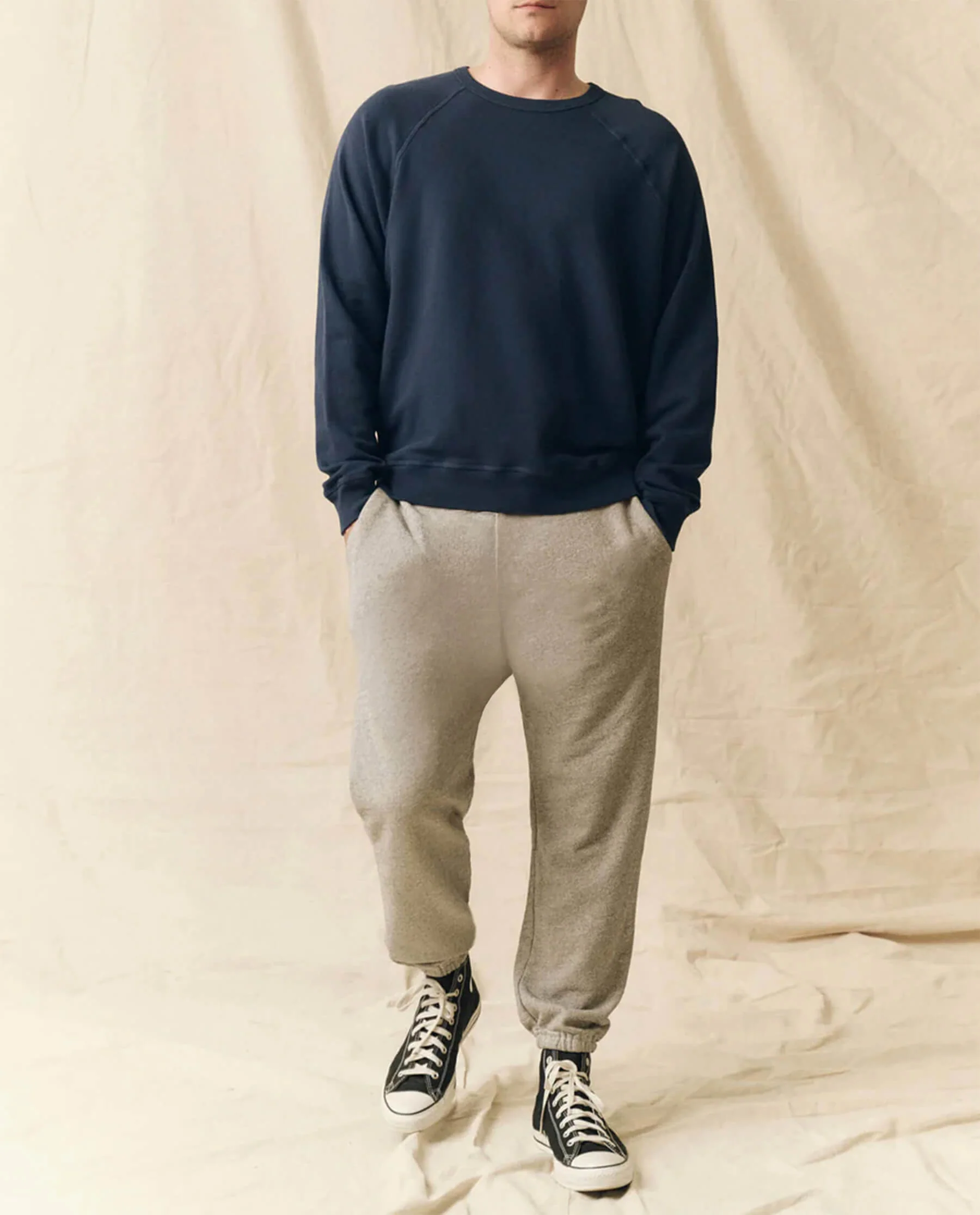 The Men's College Sweatshirt. -- True Navy - Image 2