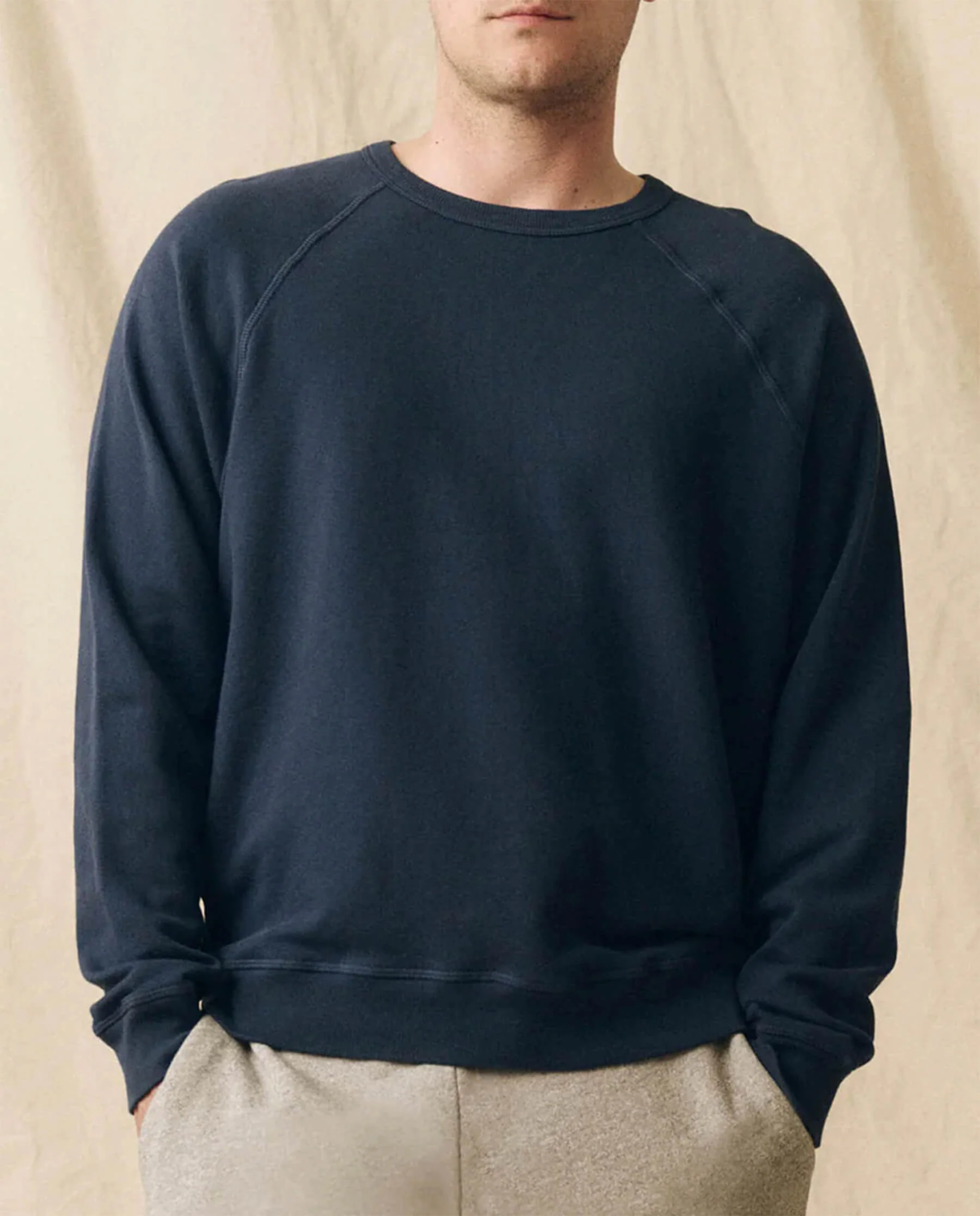 The Men's College Sweatshirt. -- True Navy - Image 3