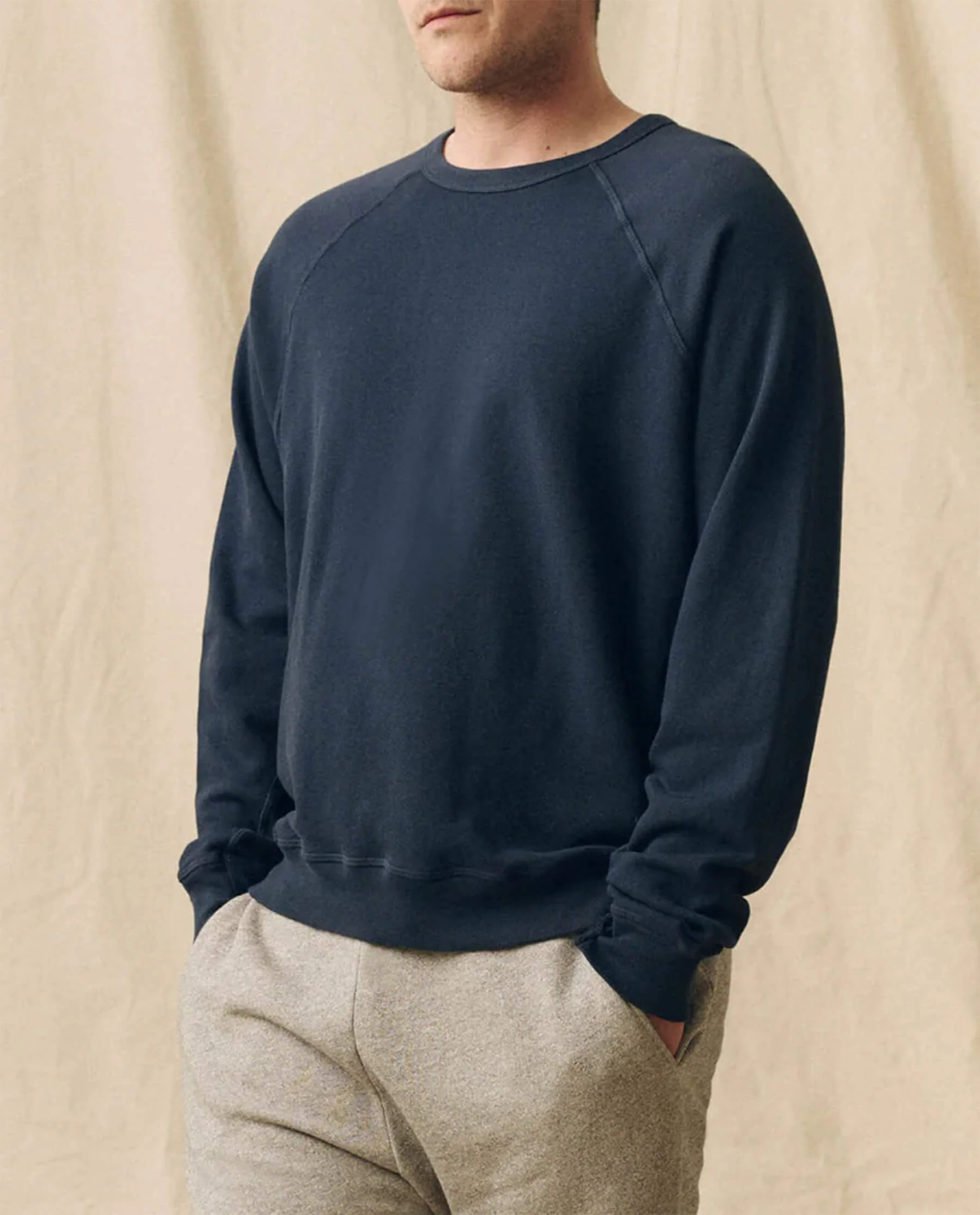The Men's College Sweatshirt. -- True Navy - Image 4