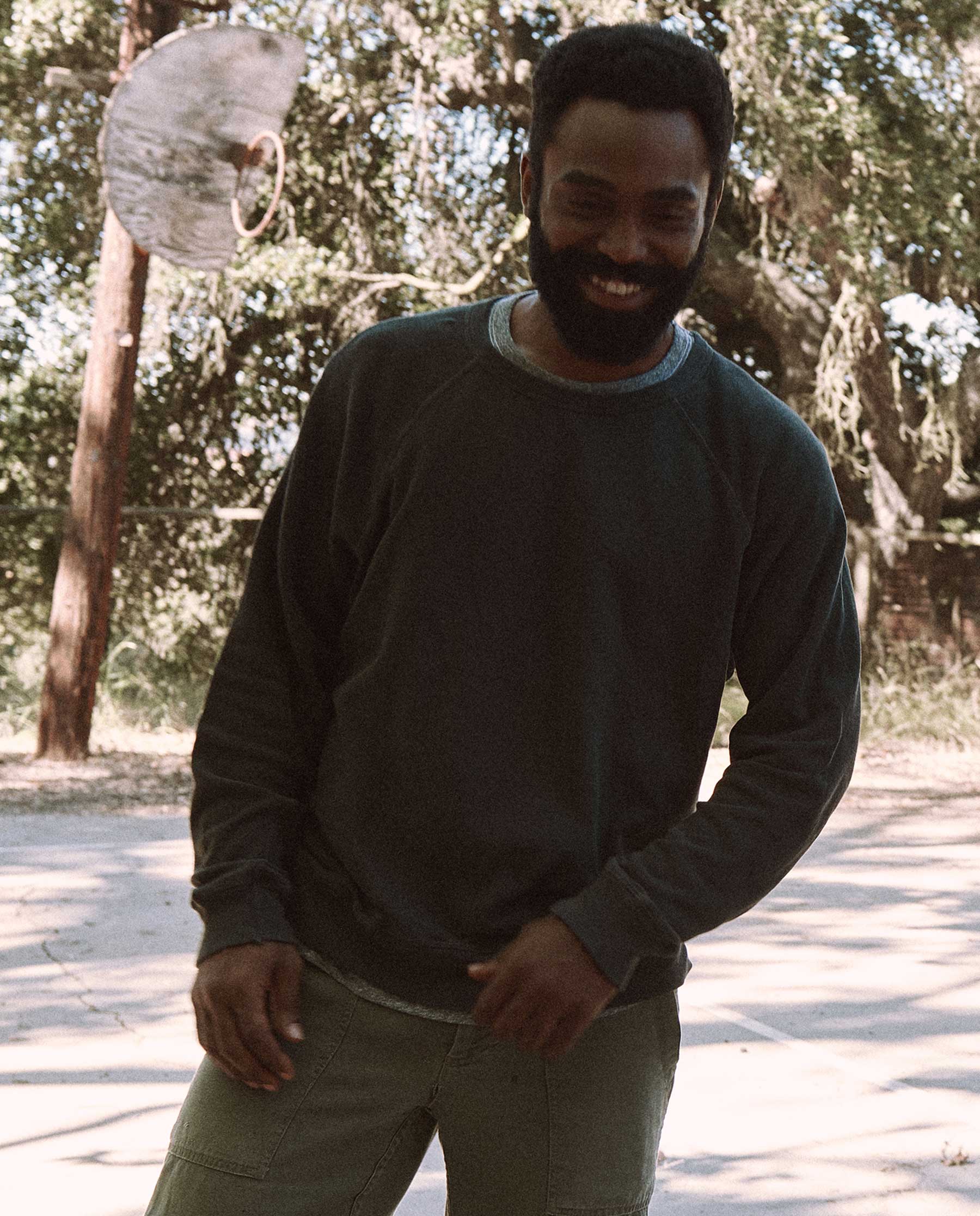 The Men's College Sweatshirt. -- Washed Black - Image 4
