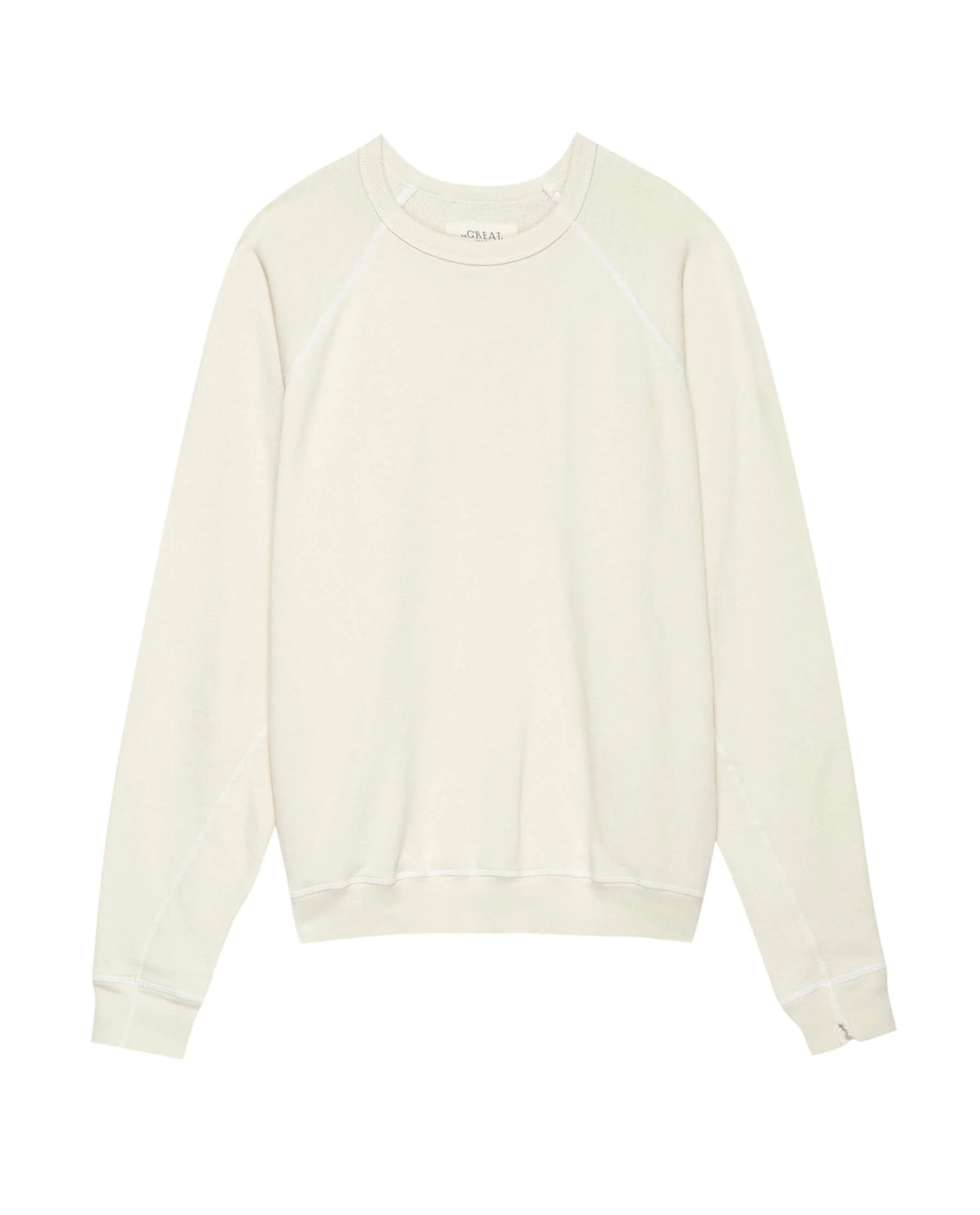The Men's College Sweatshirt. -- WASHED WHITE - Image 6